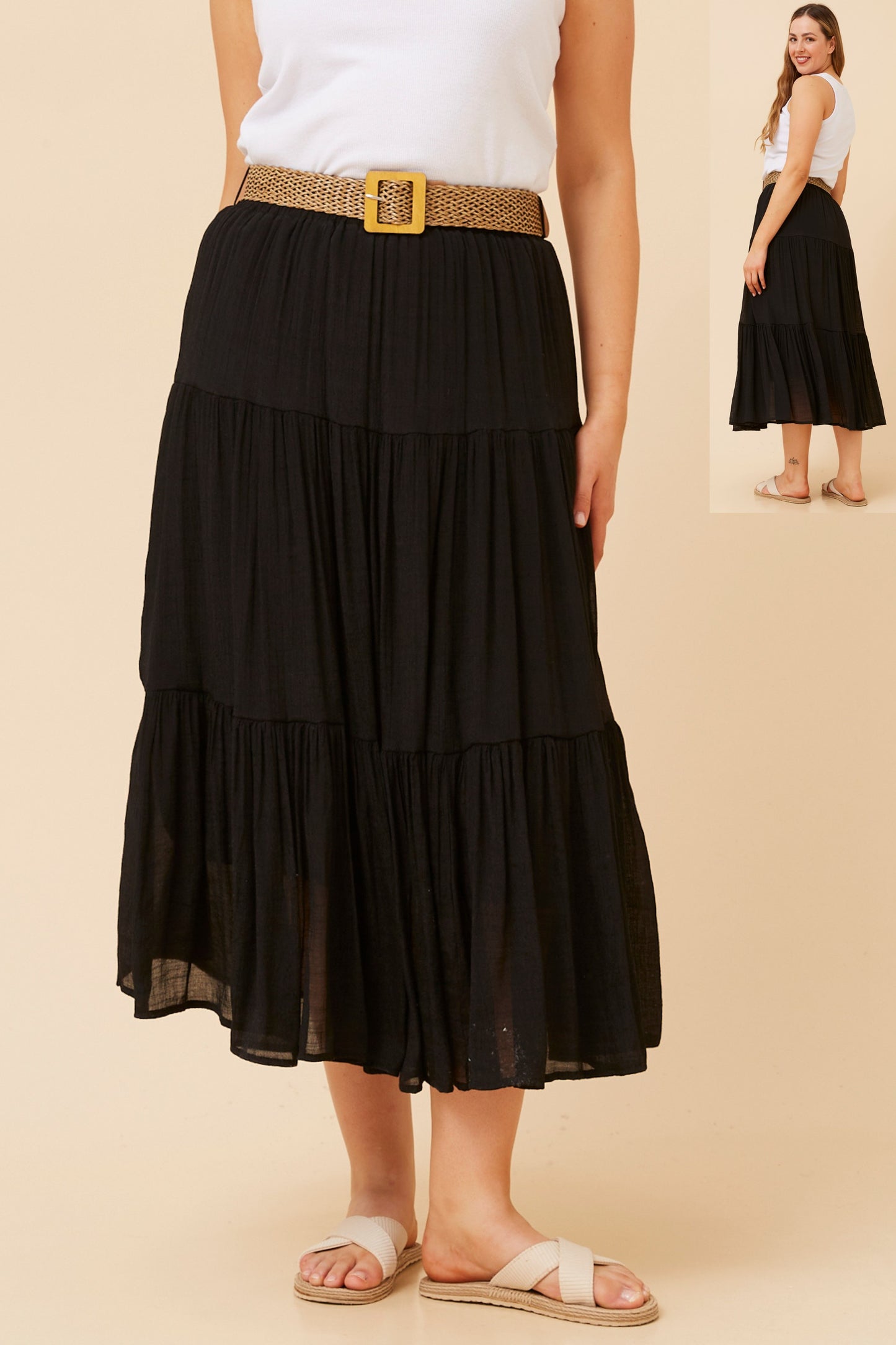 Bohemian Skirt S734558 Black