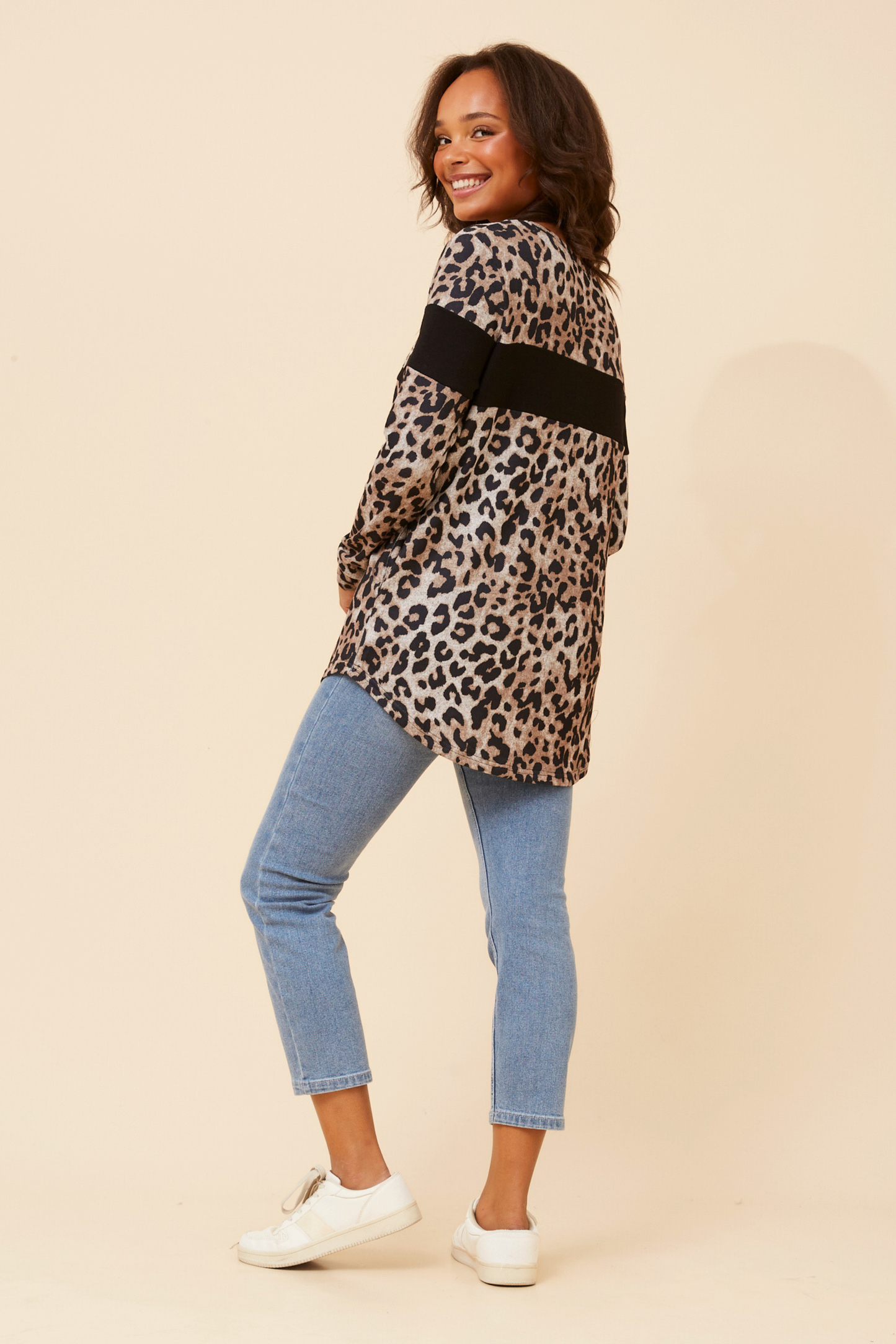 Alicia Leopard Print Top T734942