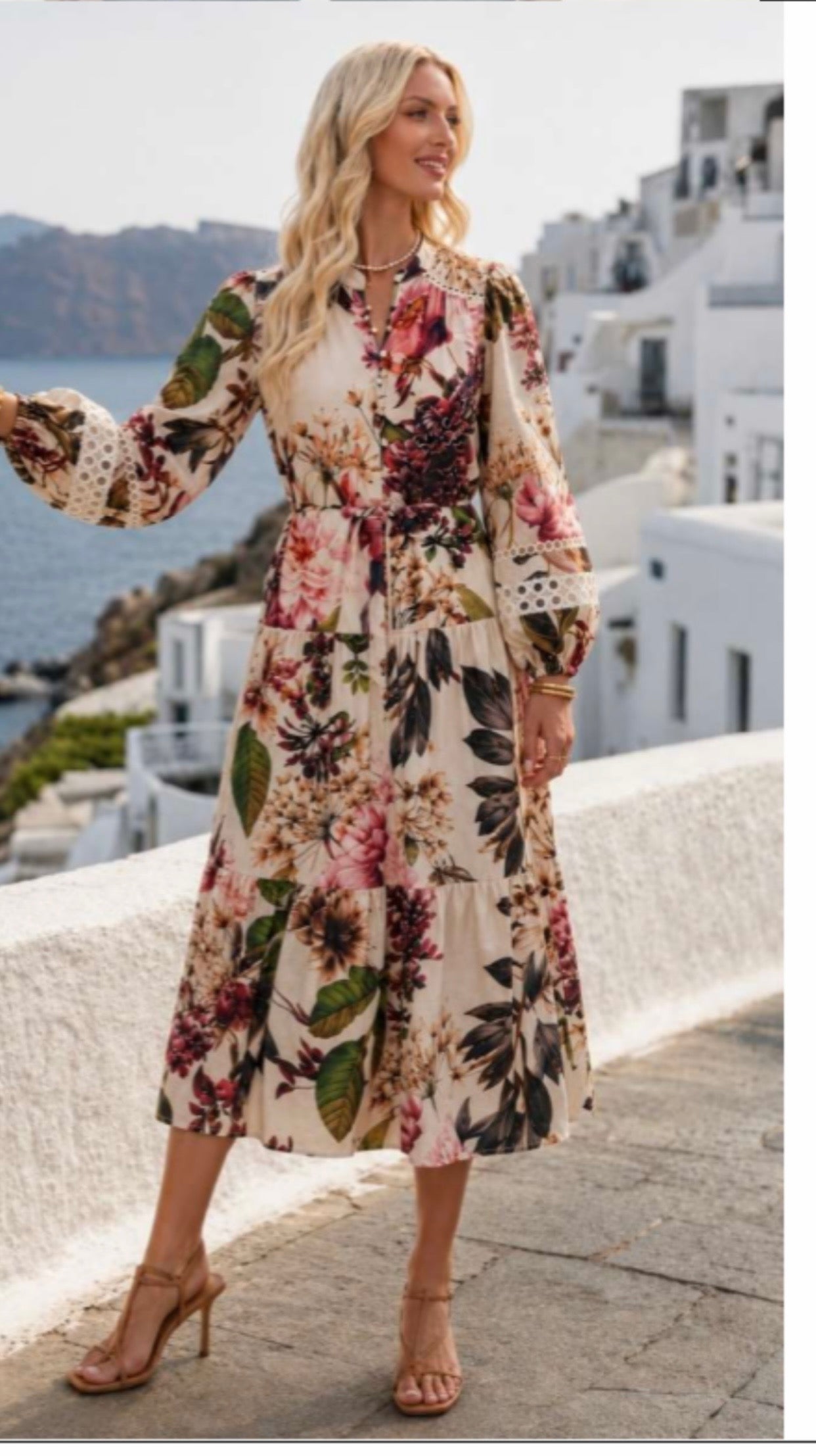 Roselle Floral Party Dress GO30260042-1