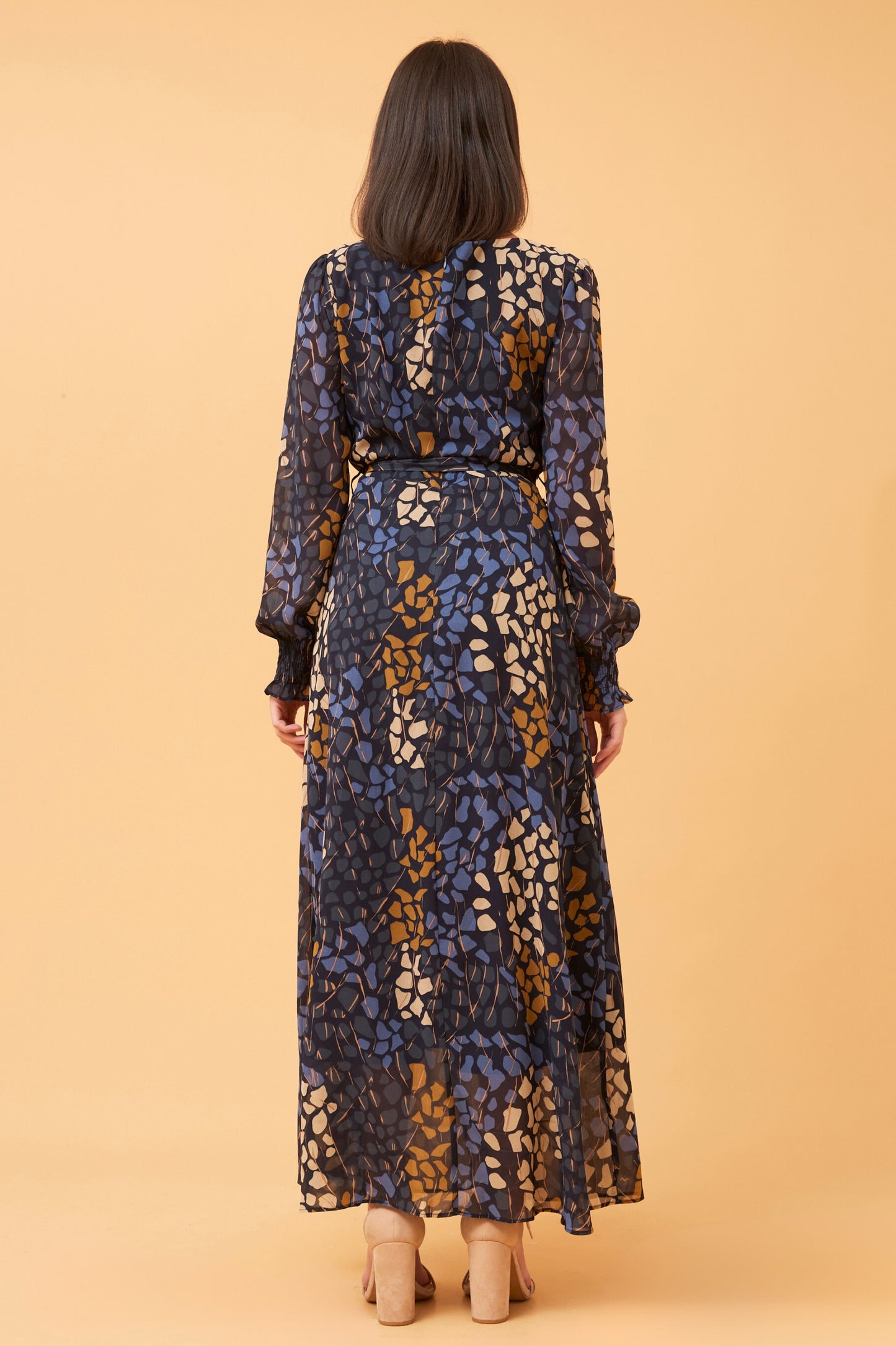 Joy Abstract Printed Maxi Dress