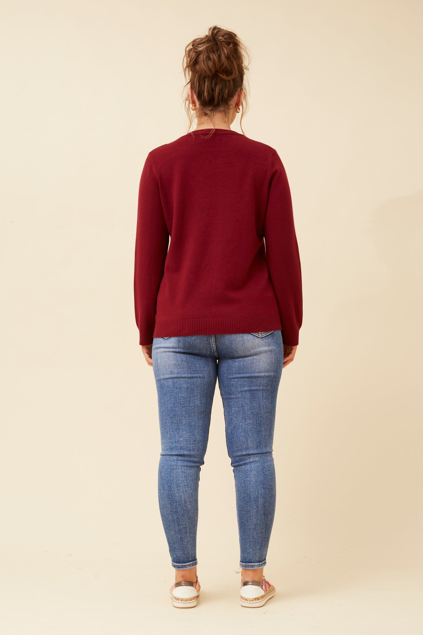 Mason Mini Diamond Pattern Knit Red Dahlia KP522514