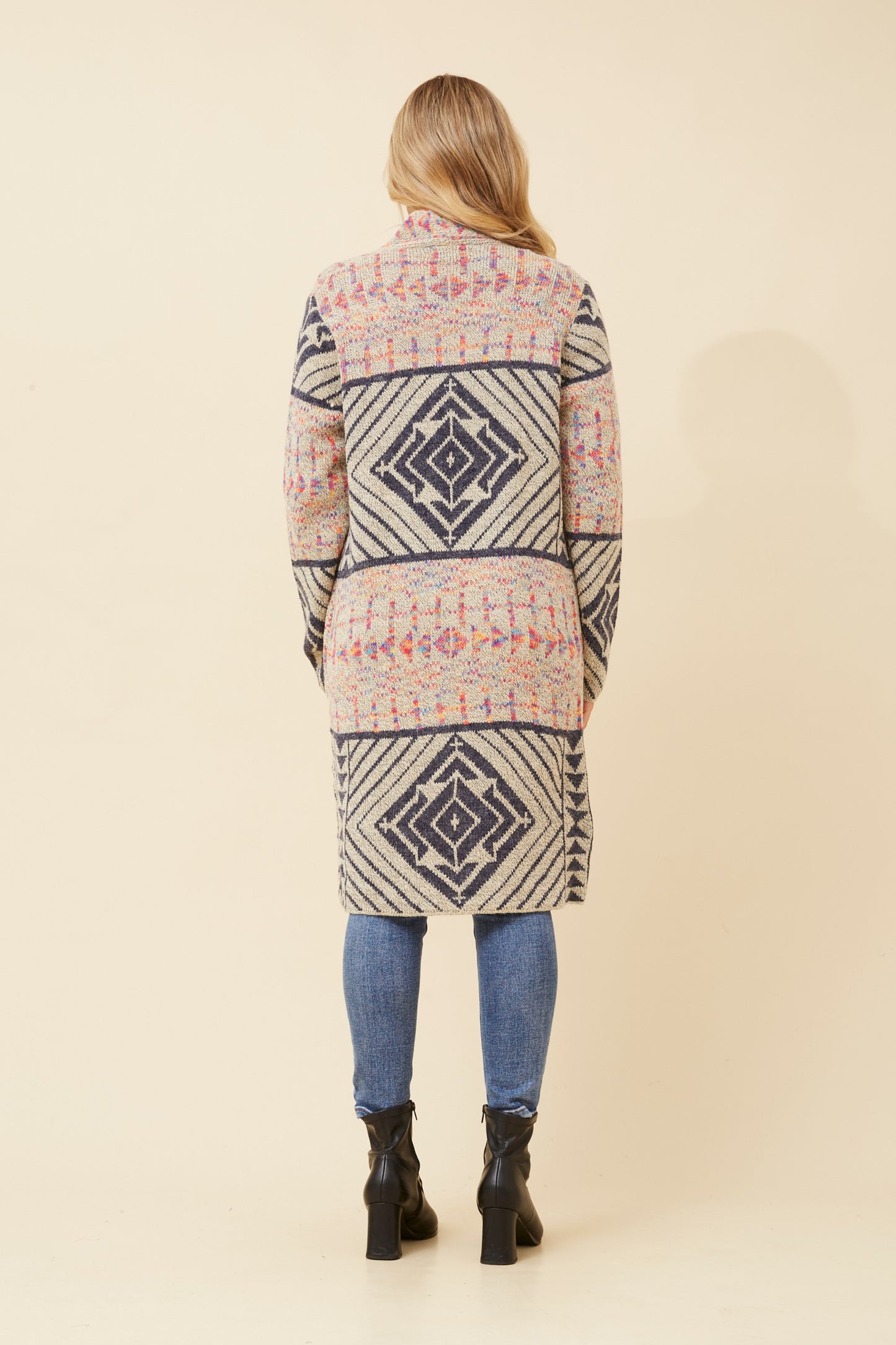 Jacquard Knit Cardigan KC733946