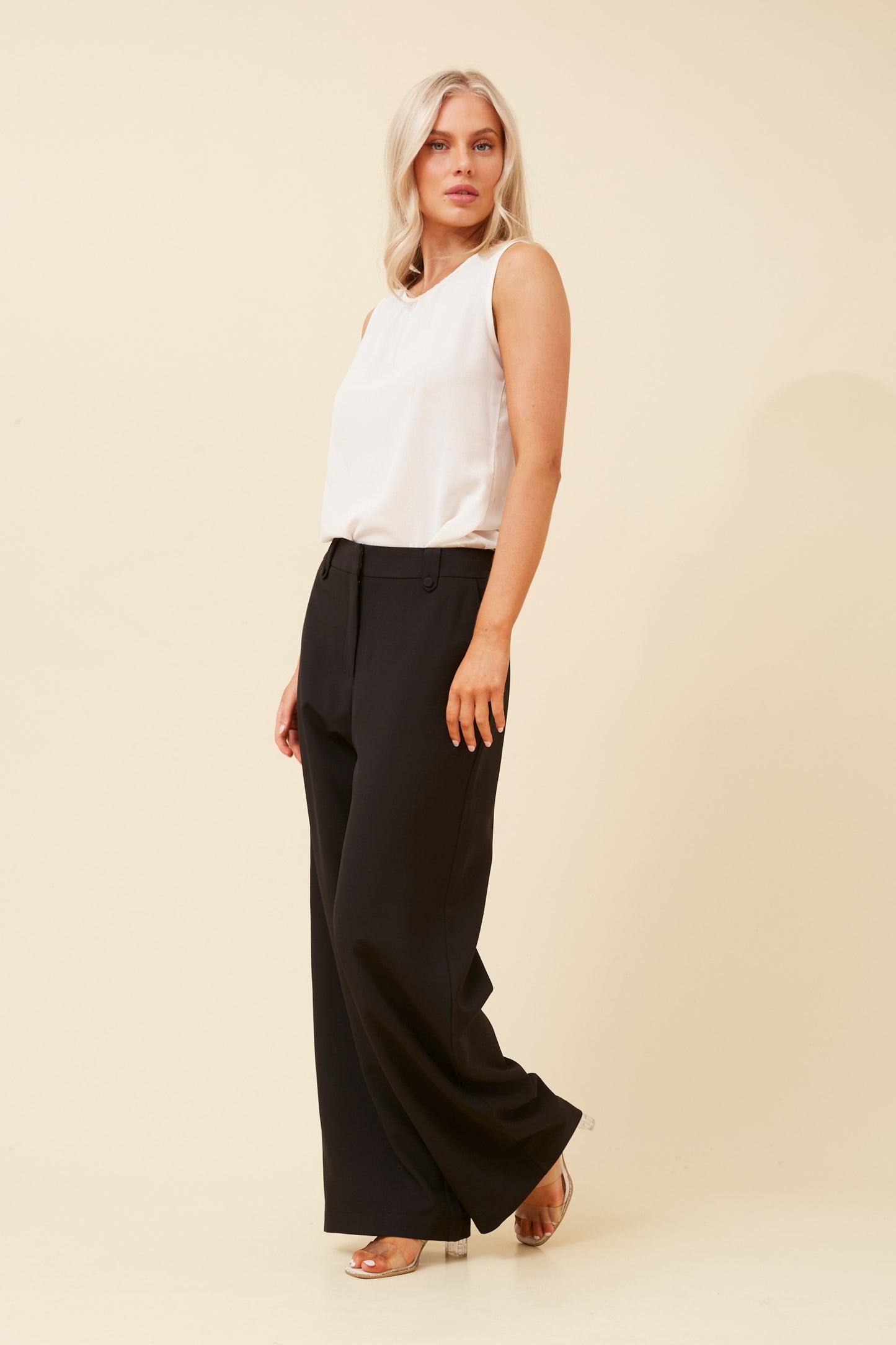Kaia Wide Leg Dressy Pant P521911 Black