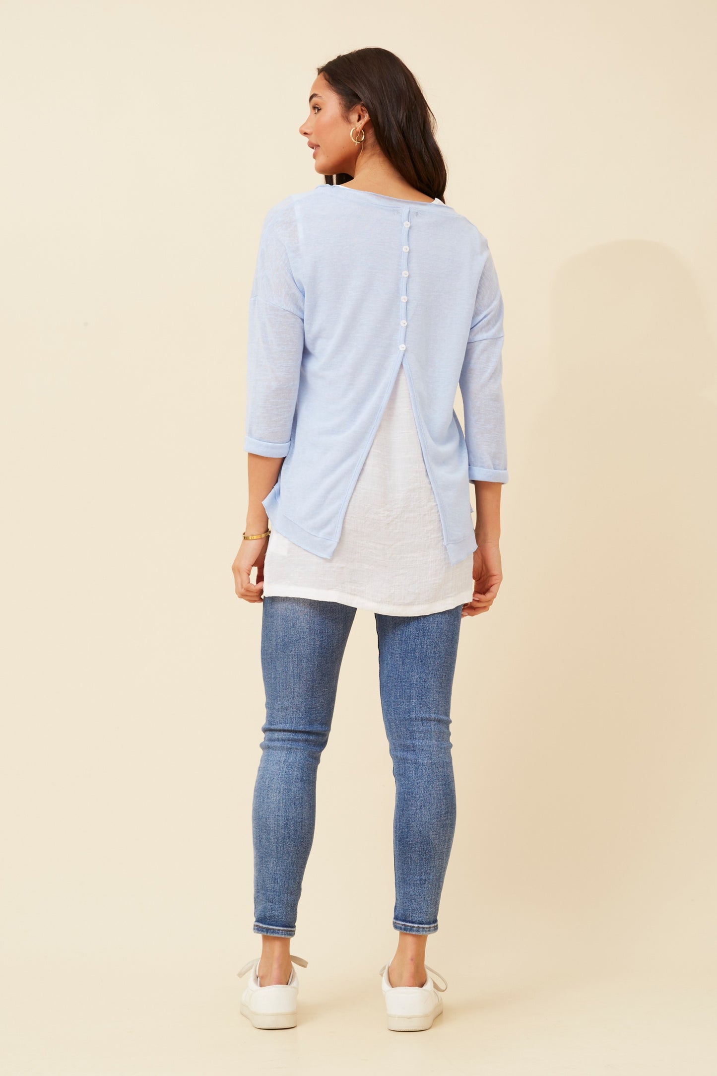 Axel Star Print Blouse T508236 SkyLight
