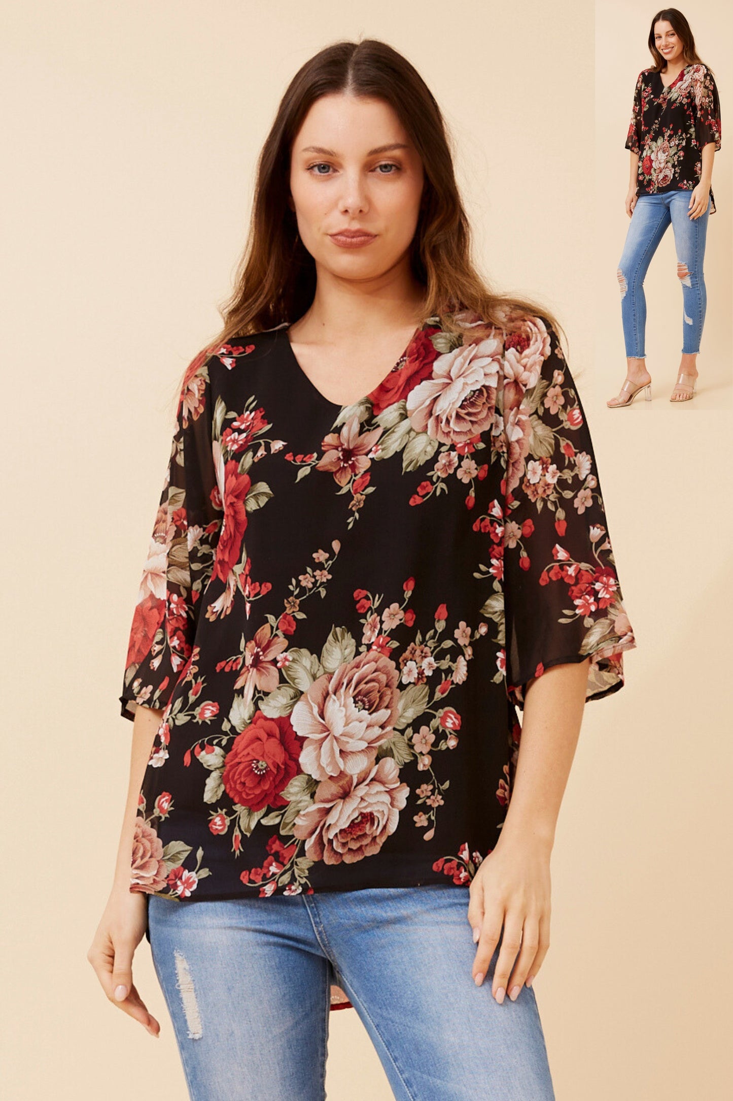 Ariette Floral Printed BlouseT523880