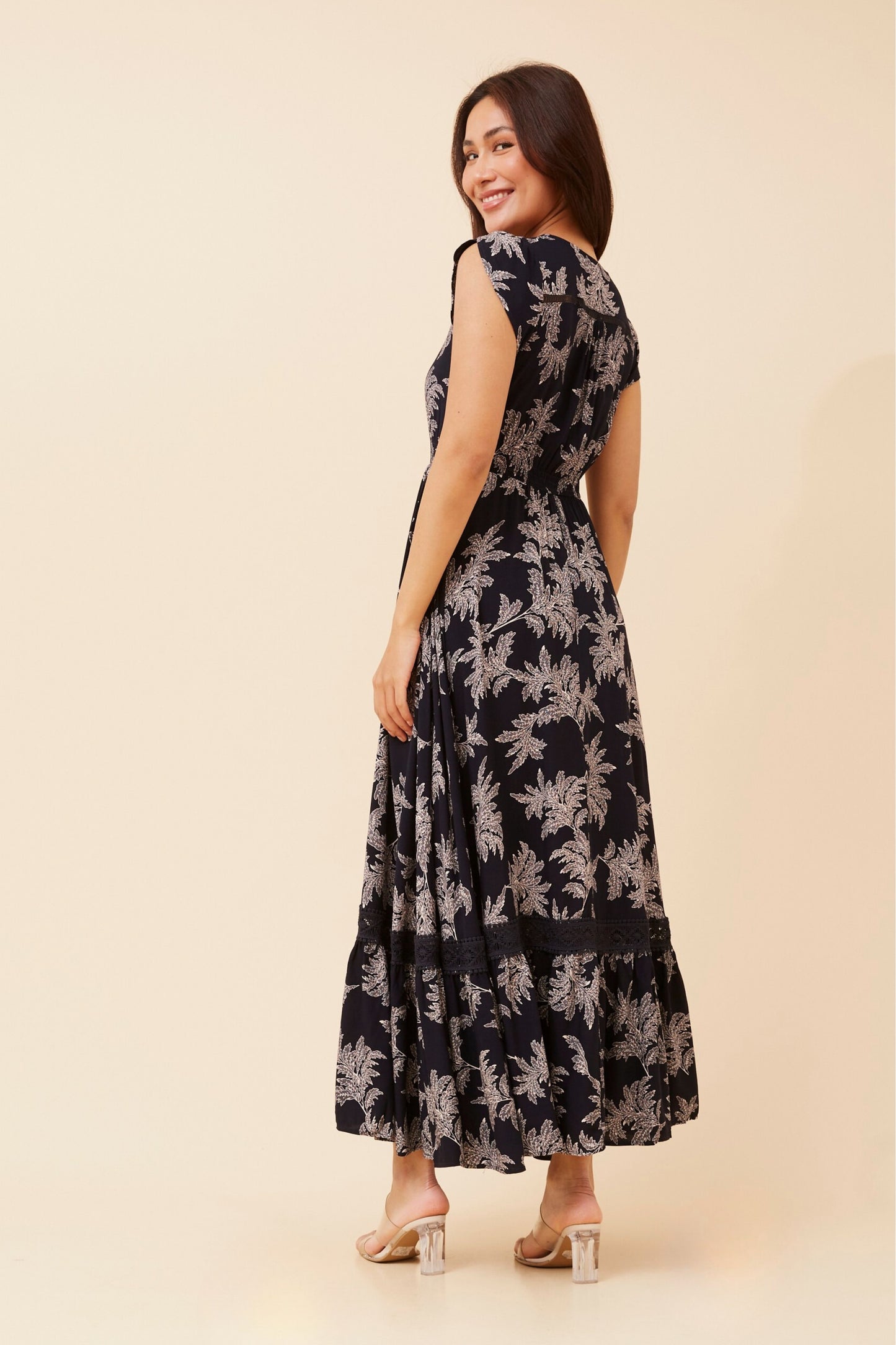 Sascha Floral Print Maxi Dress D519366