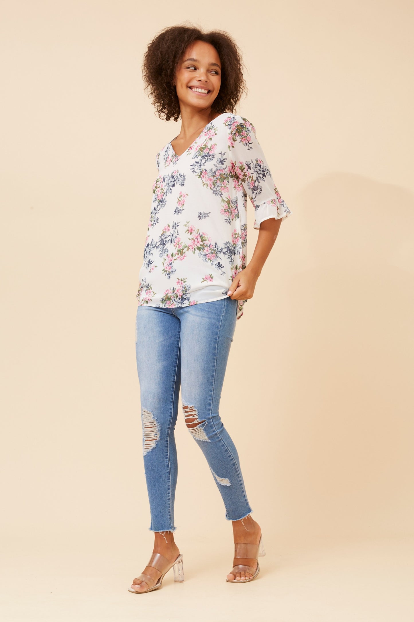 Floral Printed Blouse T523881