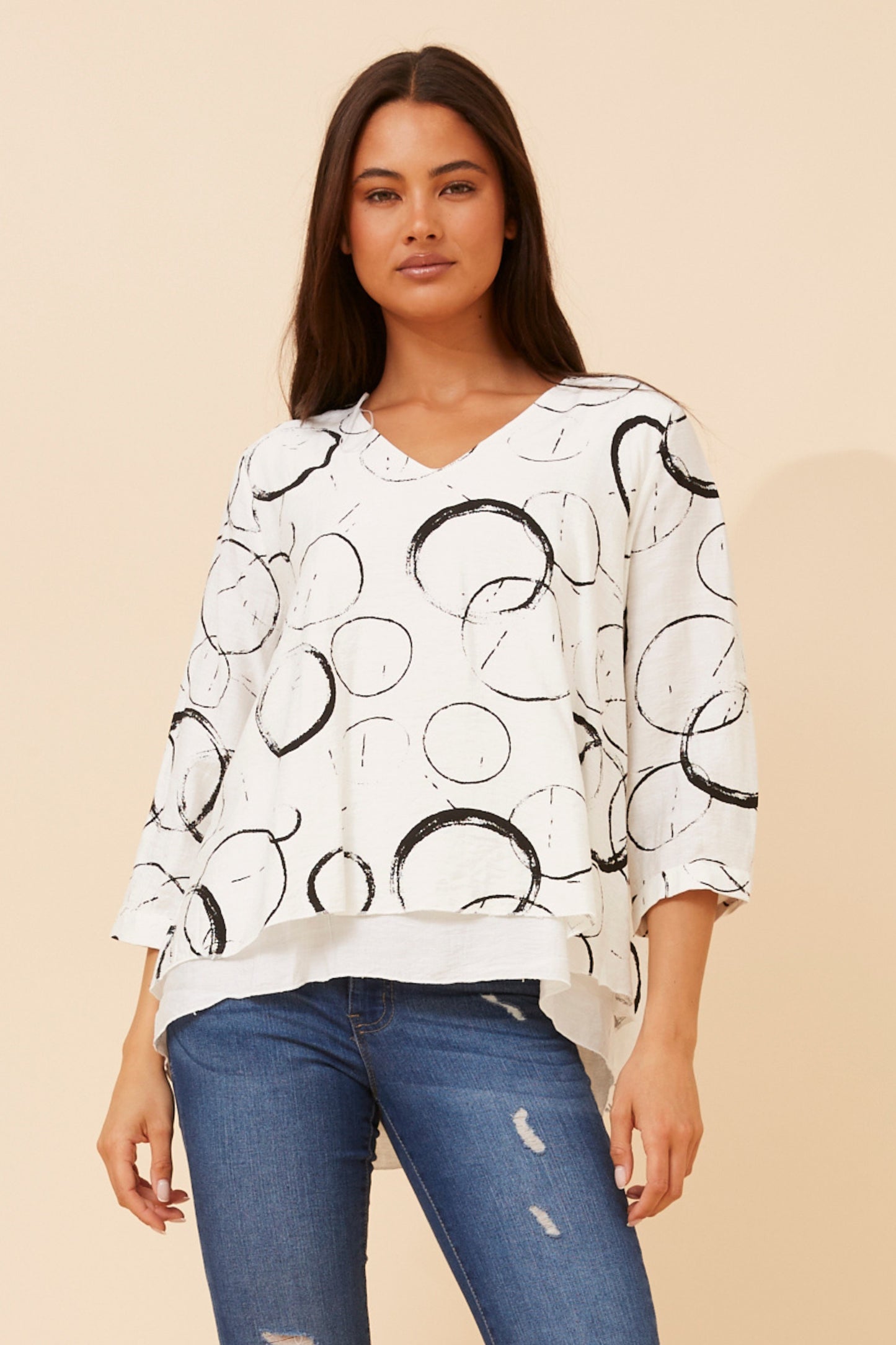 Reese Double Layer Top T733055 White