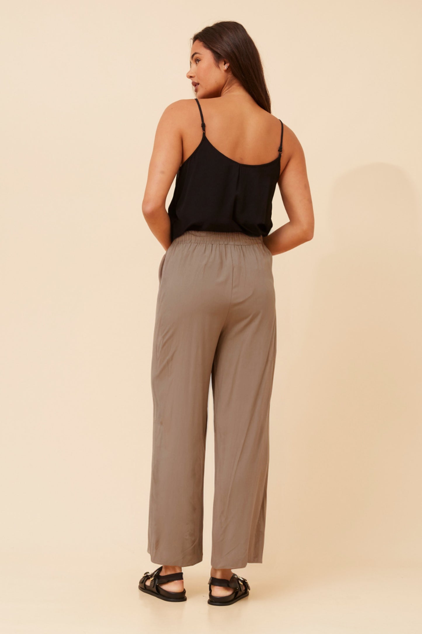 Ziggy Culotte Pants P524486 Taupe