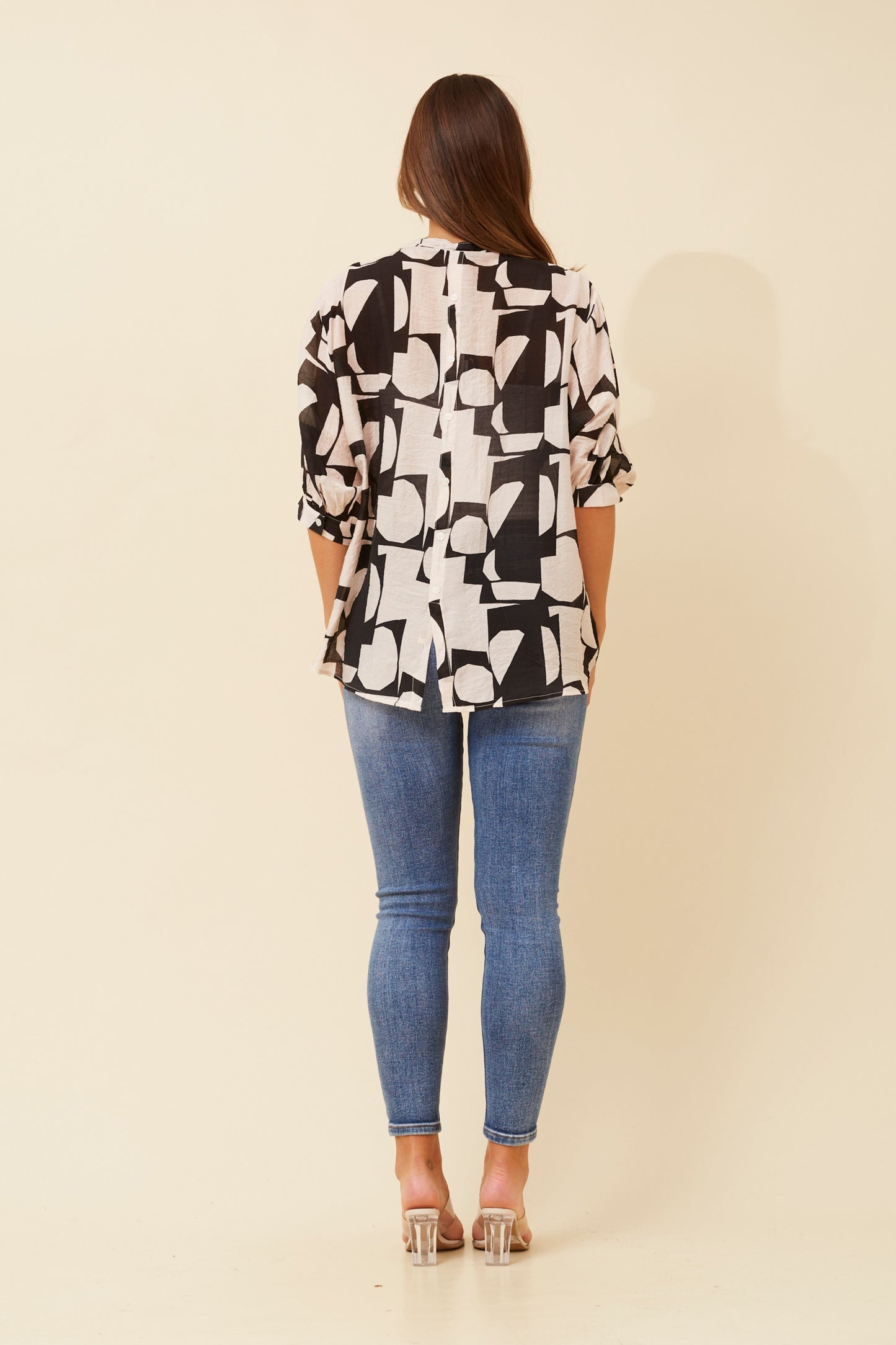 Rosa Abstract Print Shirt- T523195
