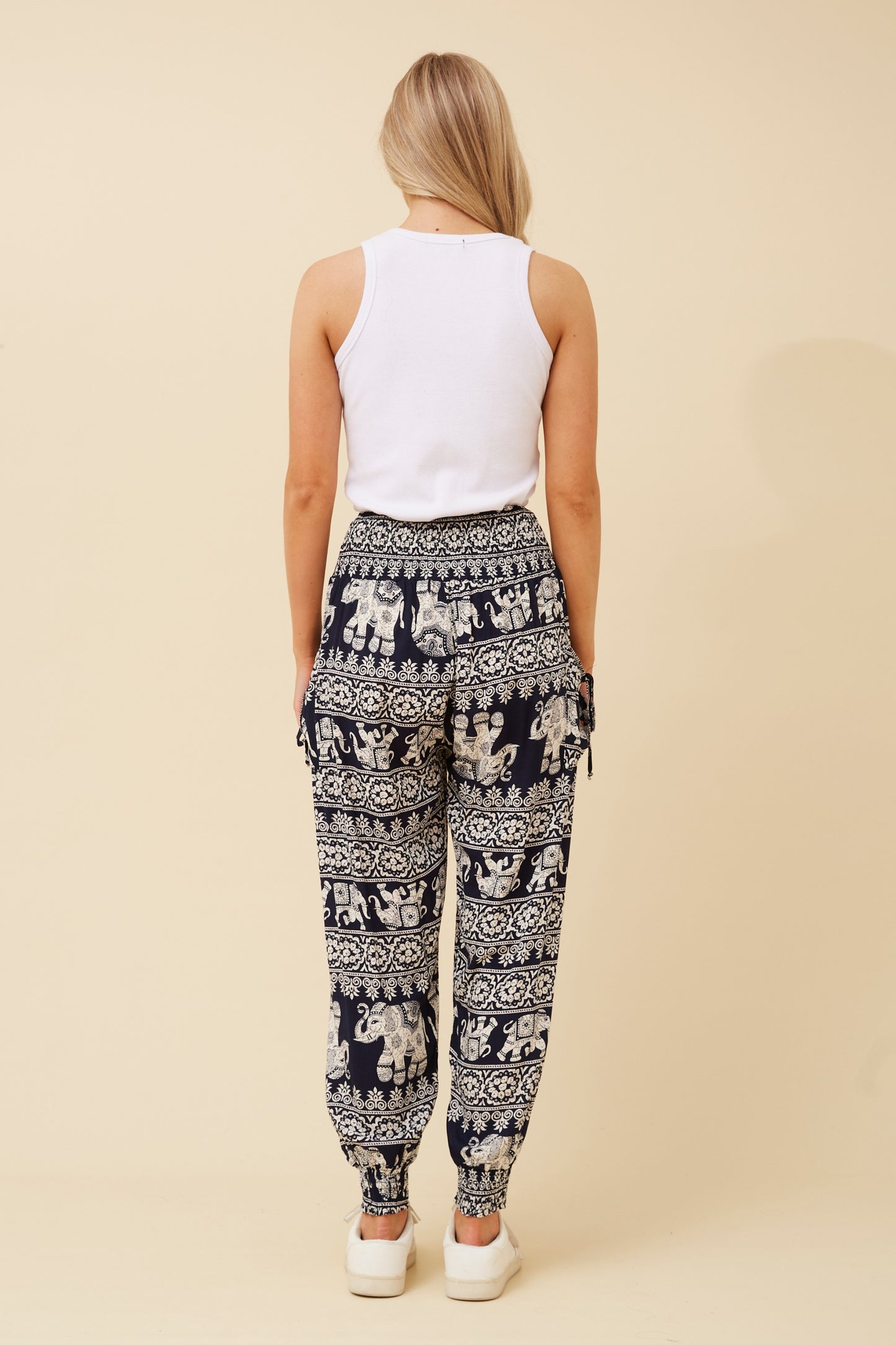 Elephant Printed Harem Pant P732720