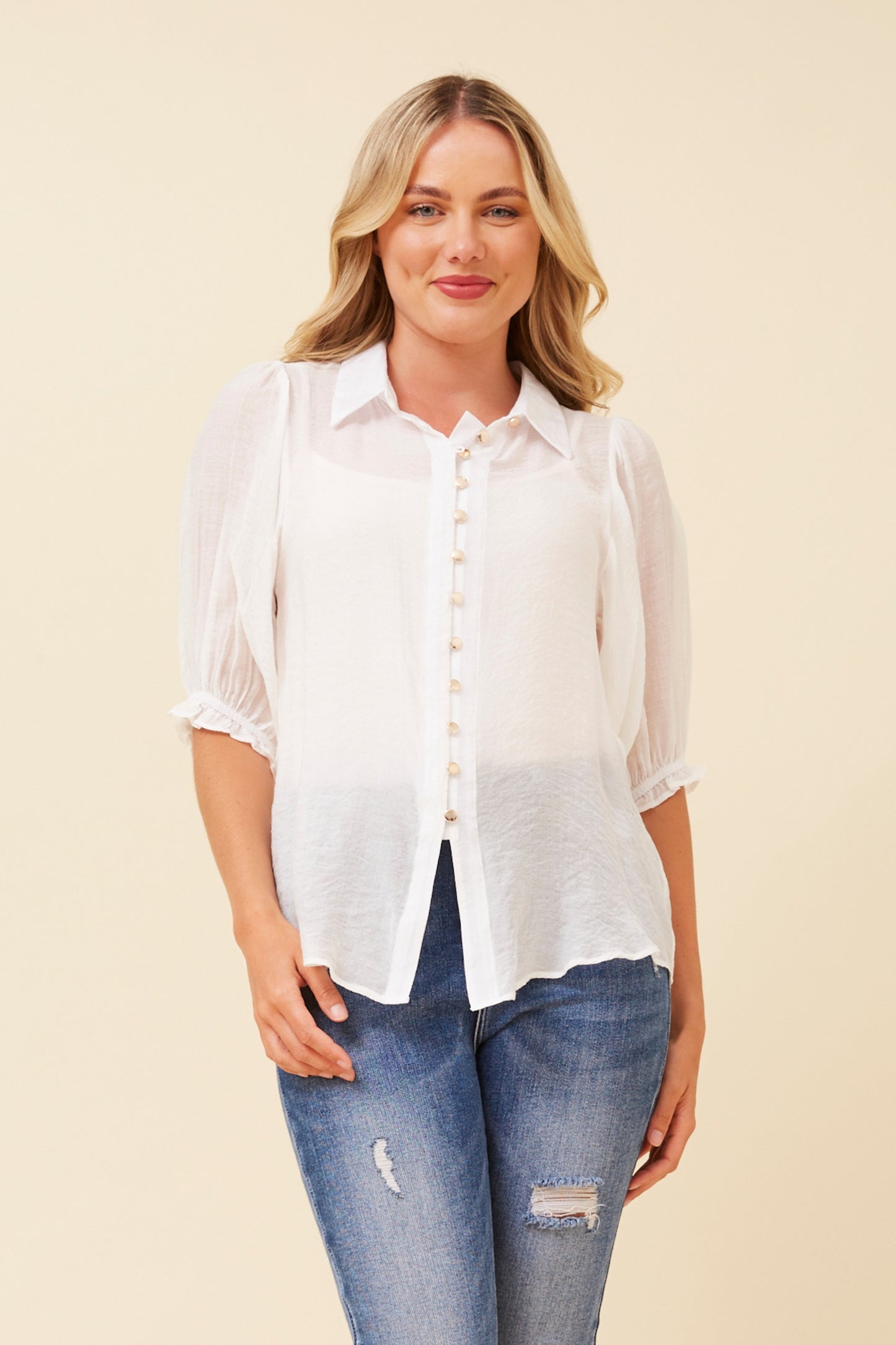 Jessica Front Detail Blouse