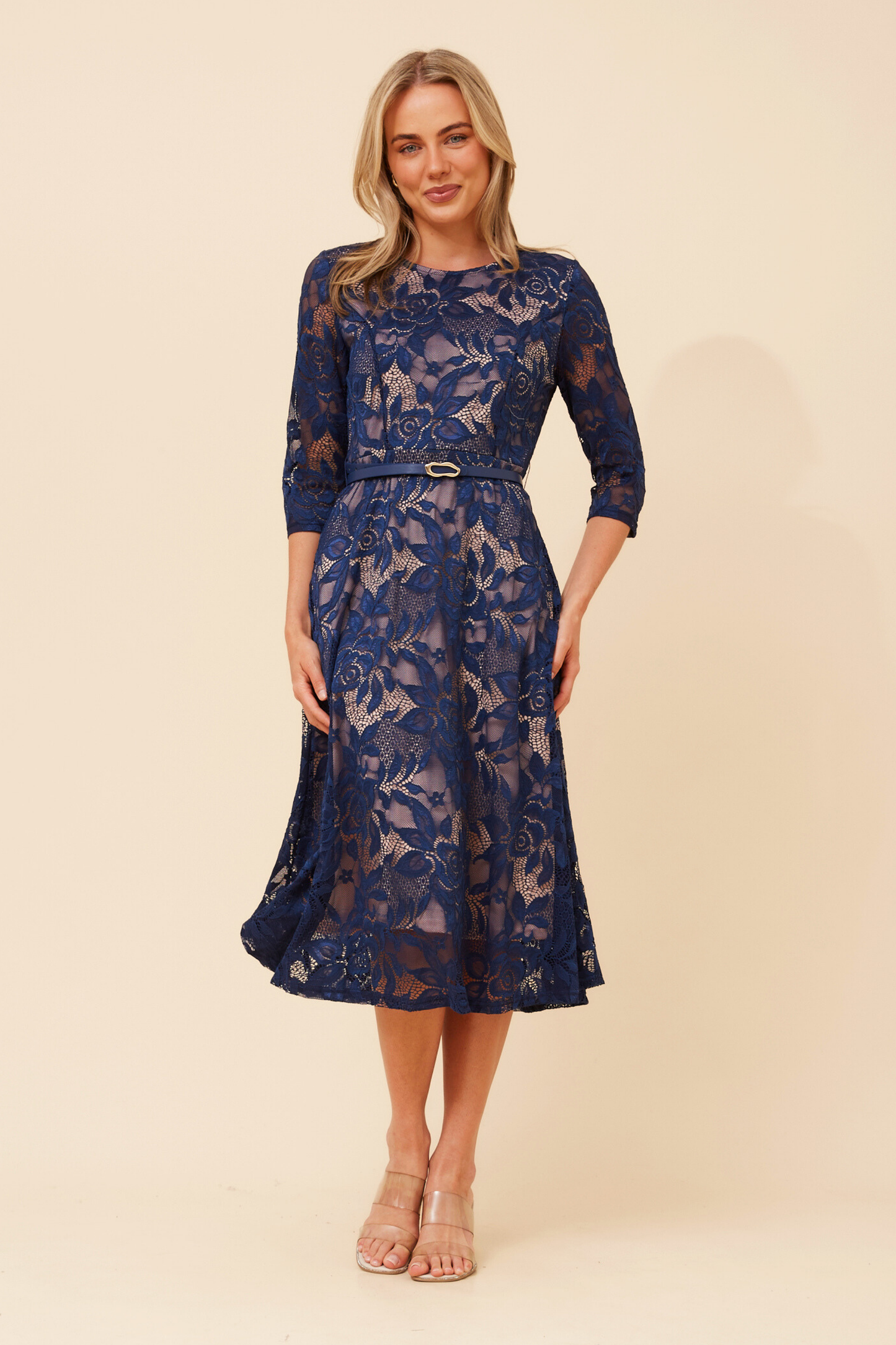 Remi Lace Party Dress D735256 Navy