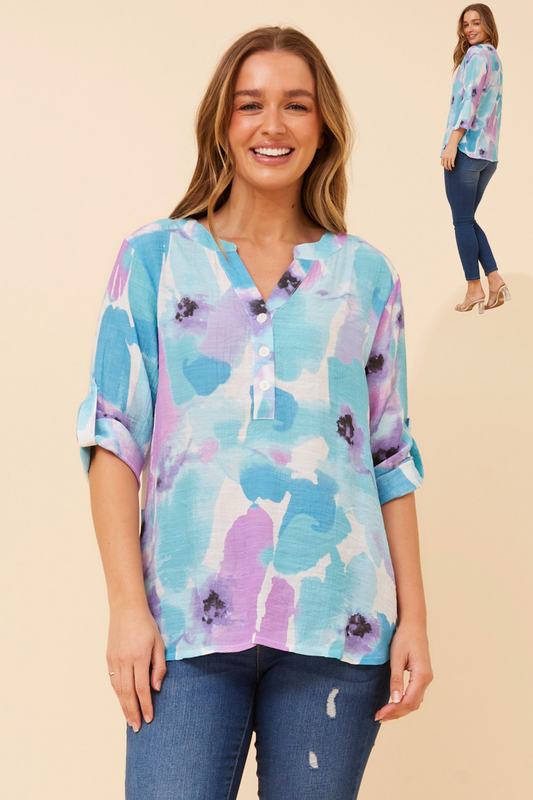 Nadia Blouse T526976 Blue