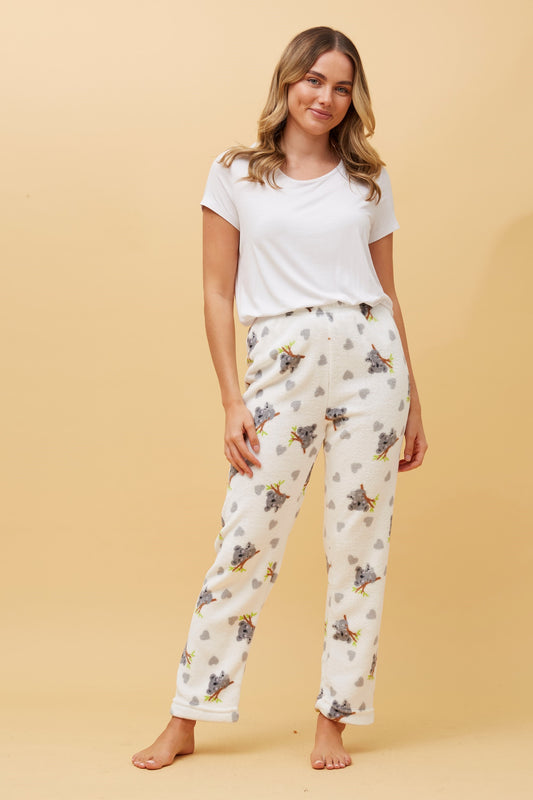 Koala Print Fluffy Pyjama Light P509490