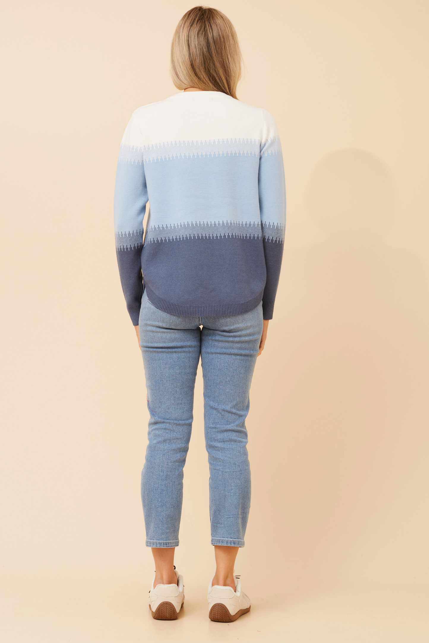 Taylor Stripe Knit KP178166 Denim Blue
