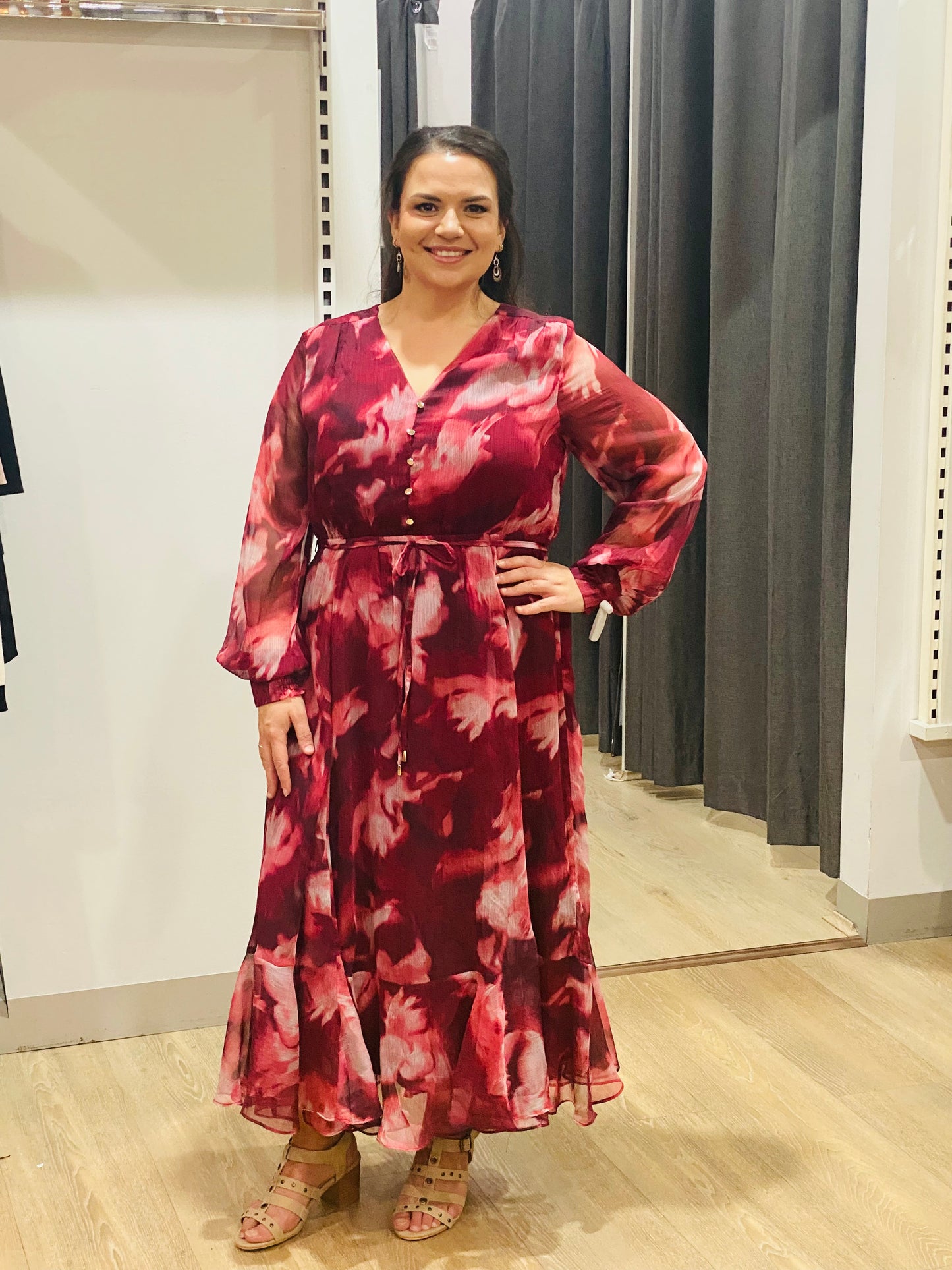 Marlowe Party Dress D734726 Burgundy