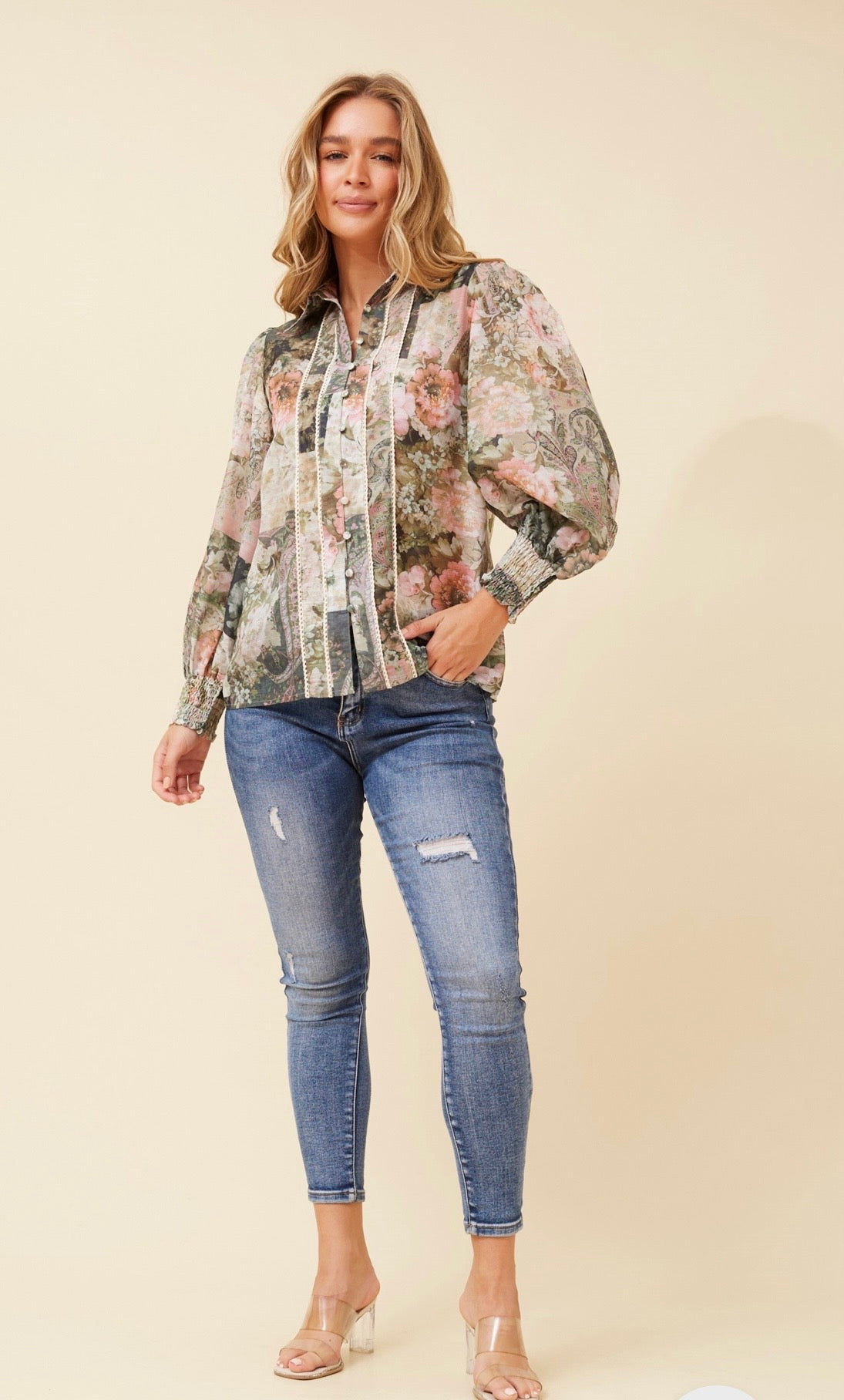 Niara Floral Print Blouse