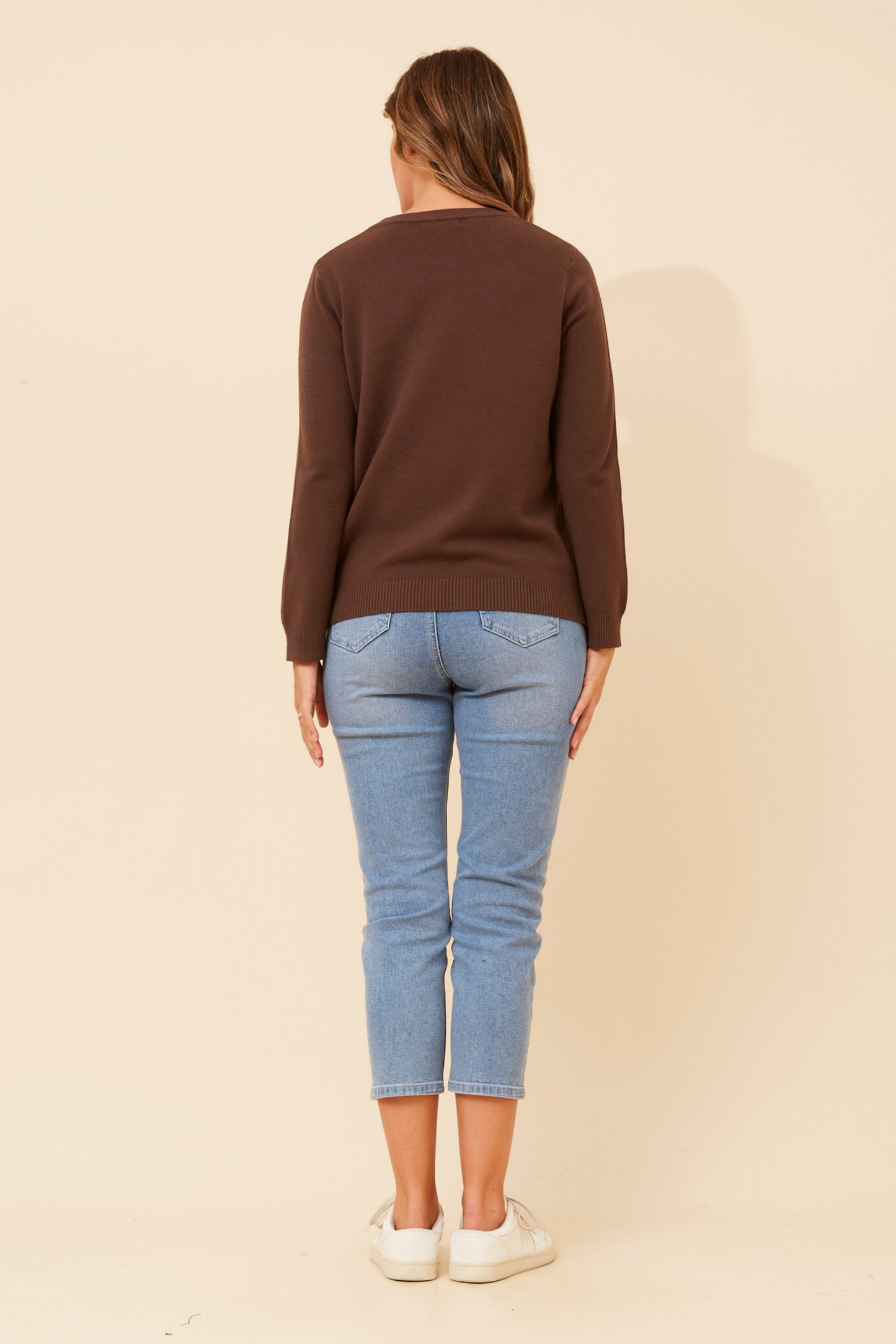 Berita Pearl Detail Knit KP525906 Chocolate