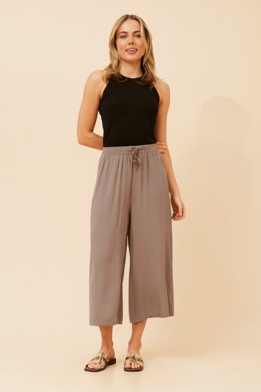 Zen Culotte Pants P522845 Mocha