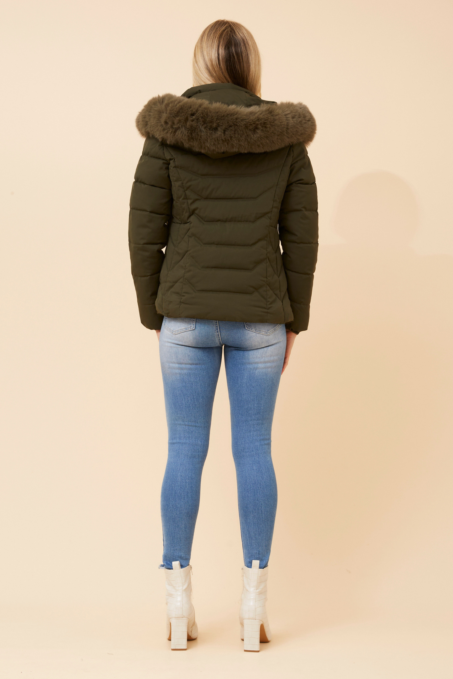 Poppy Puffer Jacket J517300 Khaki