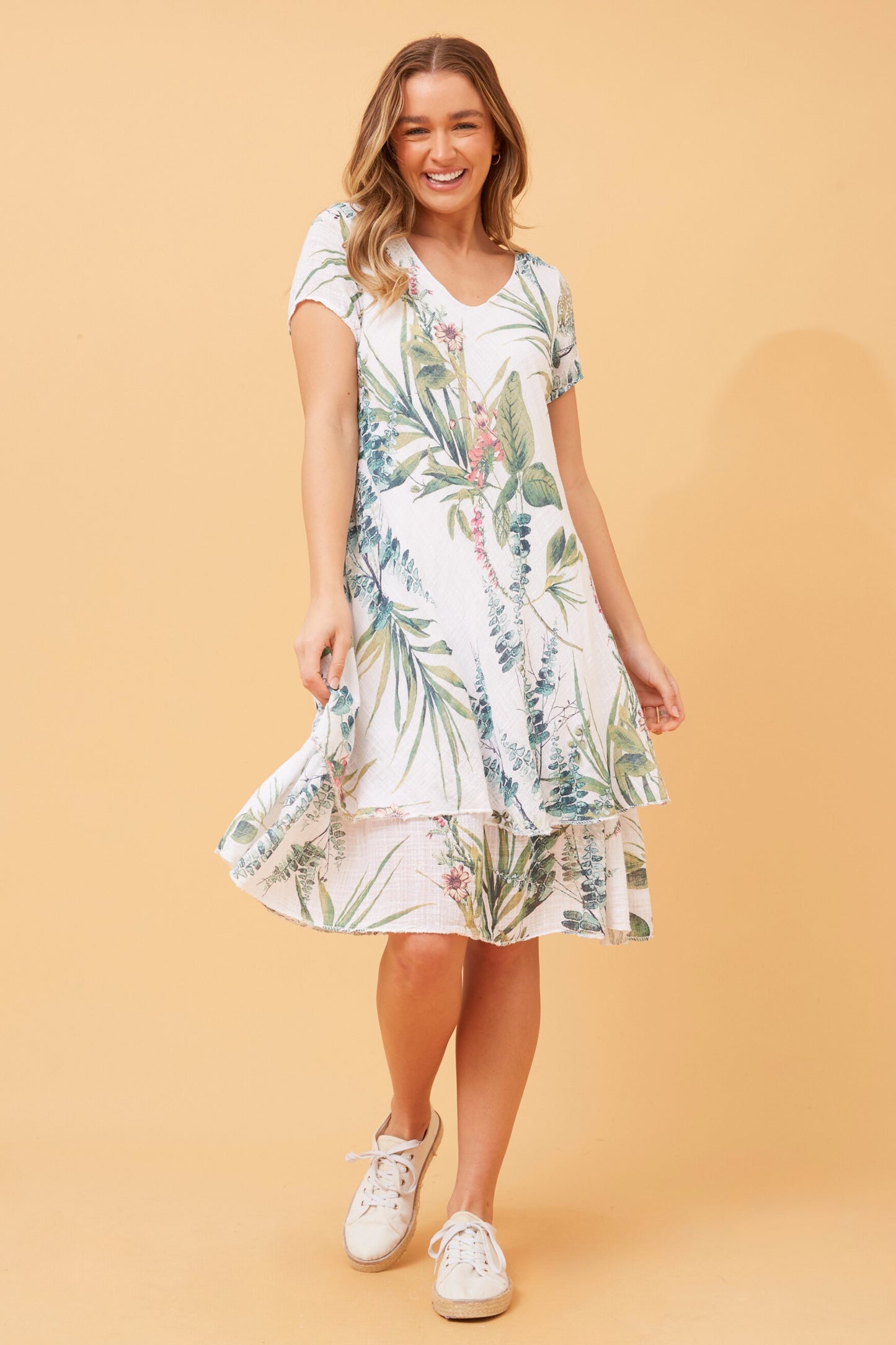 Maddie Double Layer Floral Dress D519562