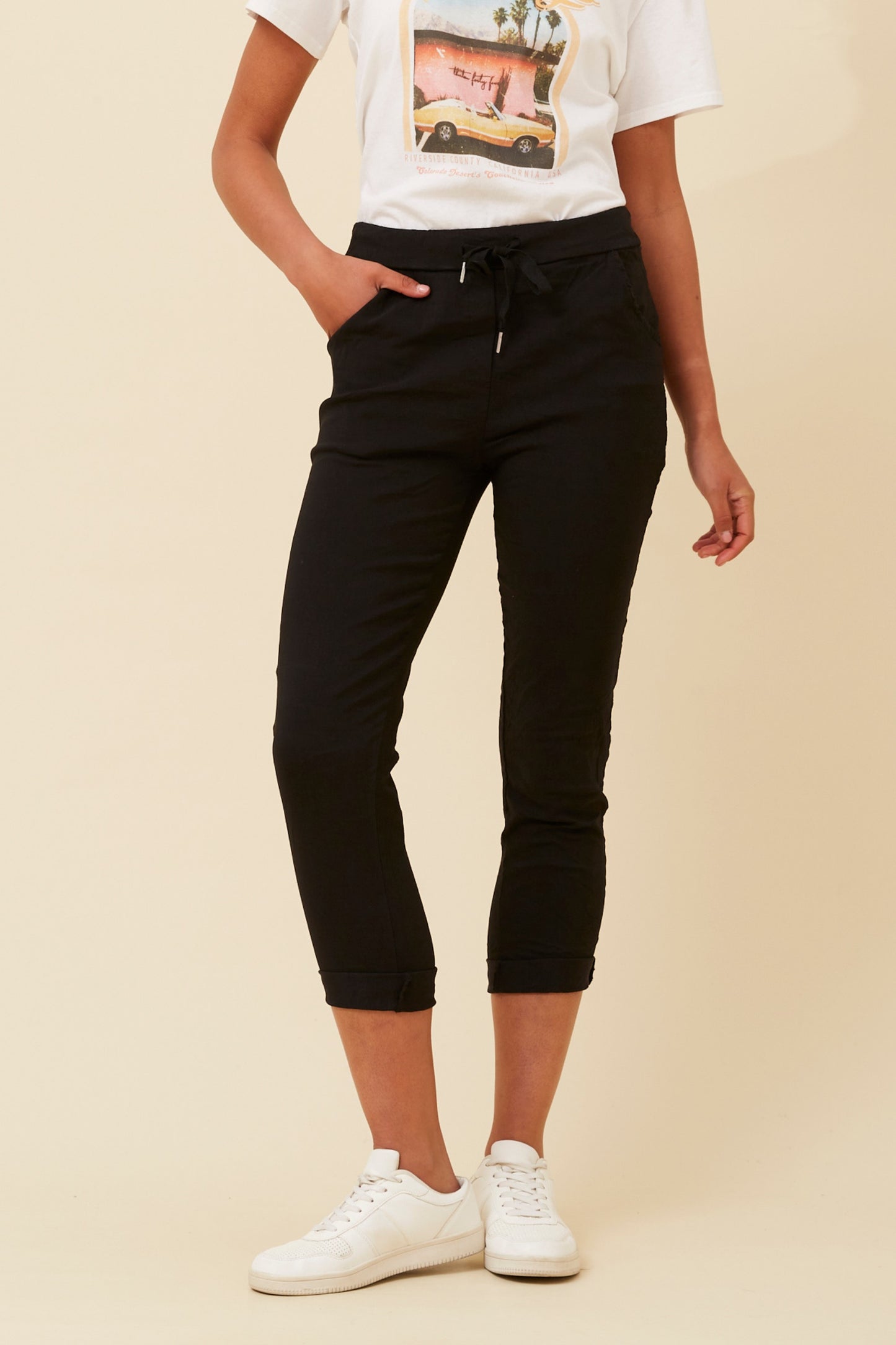 Italian Jogger Pant P515013 Black