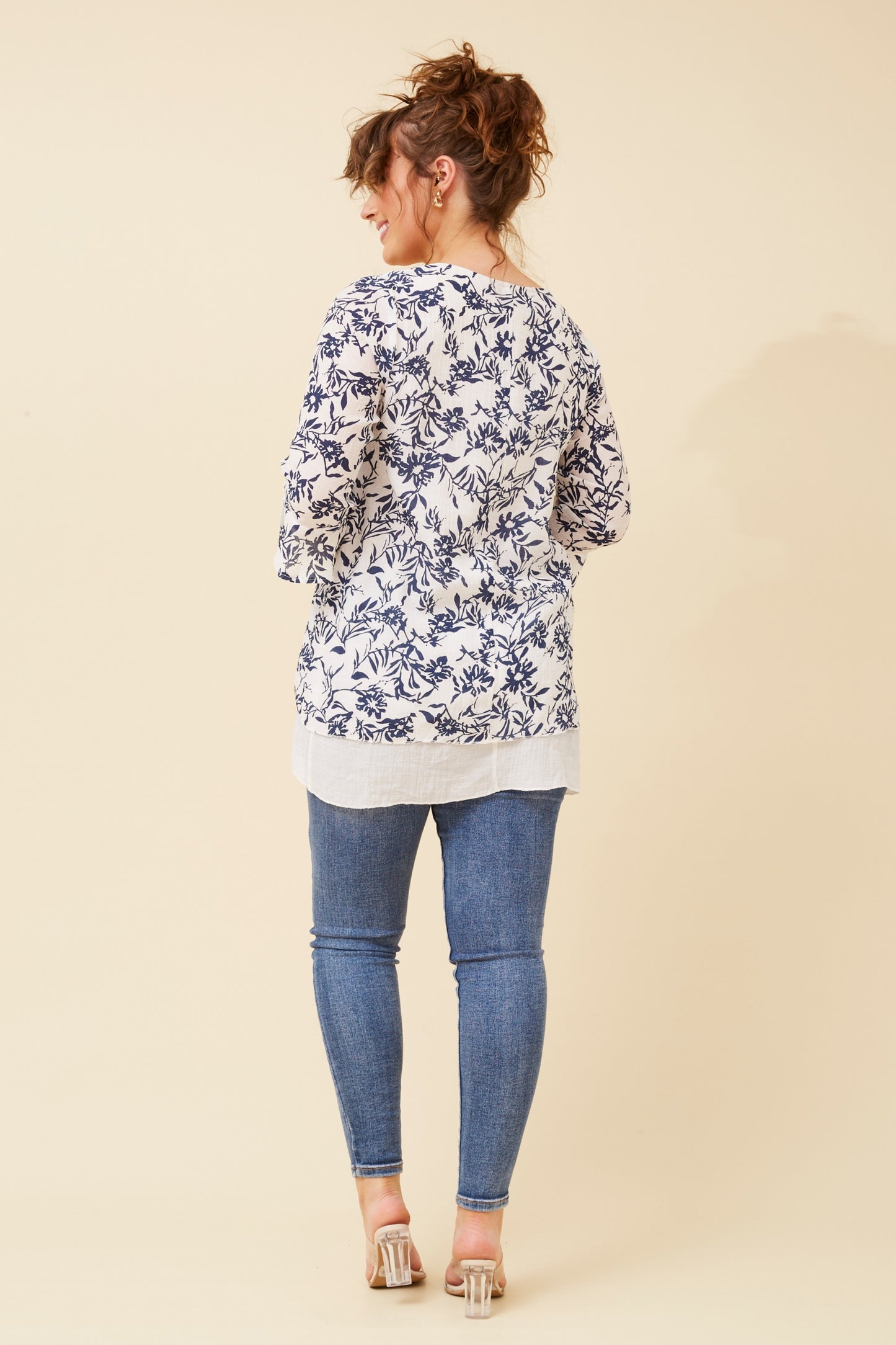 Leon Double Layer Top Navy T517327