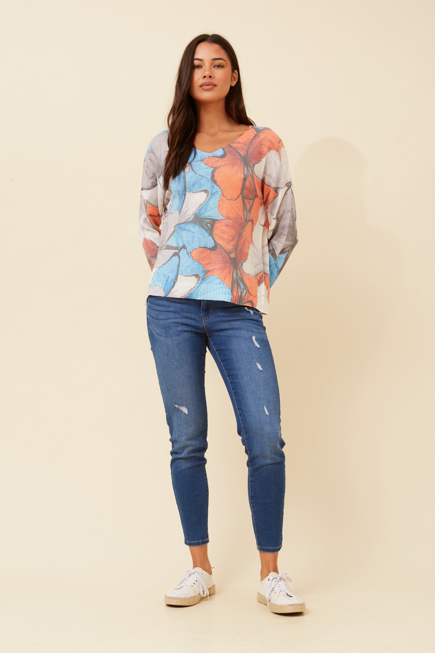 Ailani Floral Print Italian Jumper KP522578