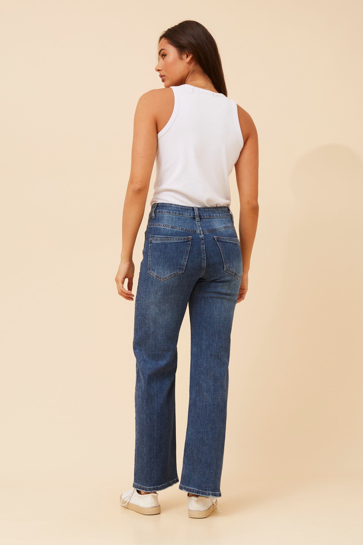 Nish Diamante Denim Pants P524856