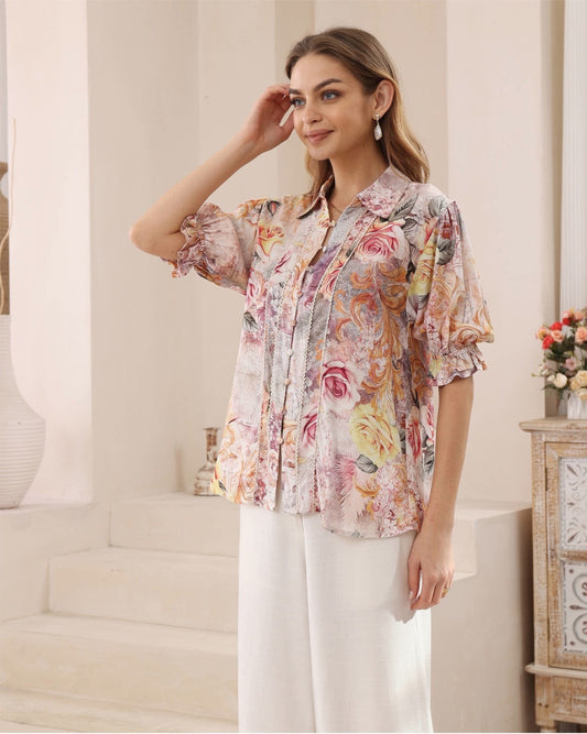 Myra Floral Print Blouse