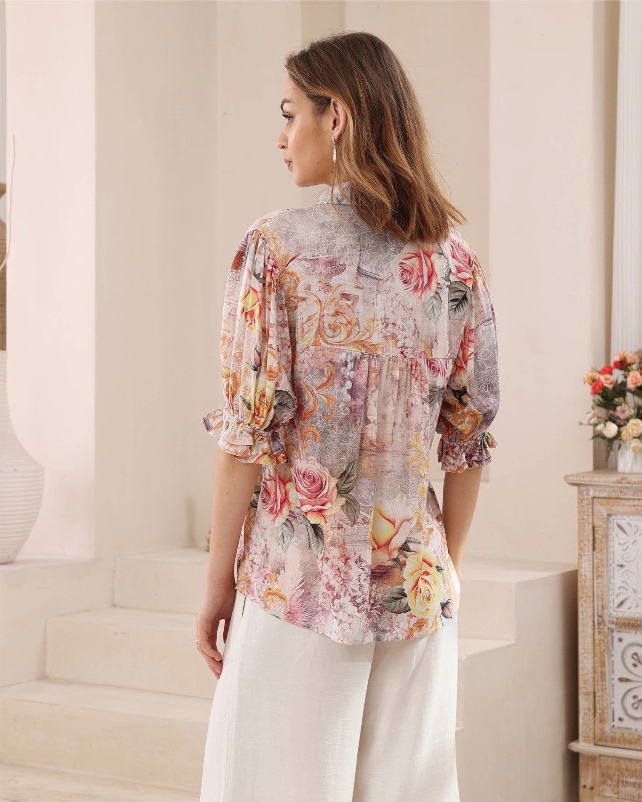 Myra Floral Print Blouse