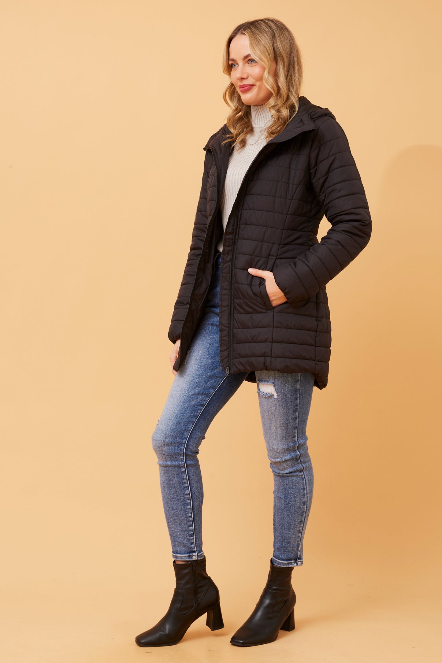 Jackie Puffer Jacket J513081 Black
