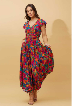 Rachel Floral Maxi Dress D514335