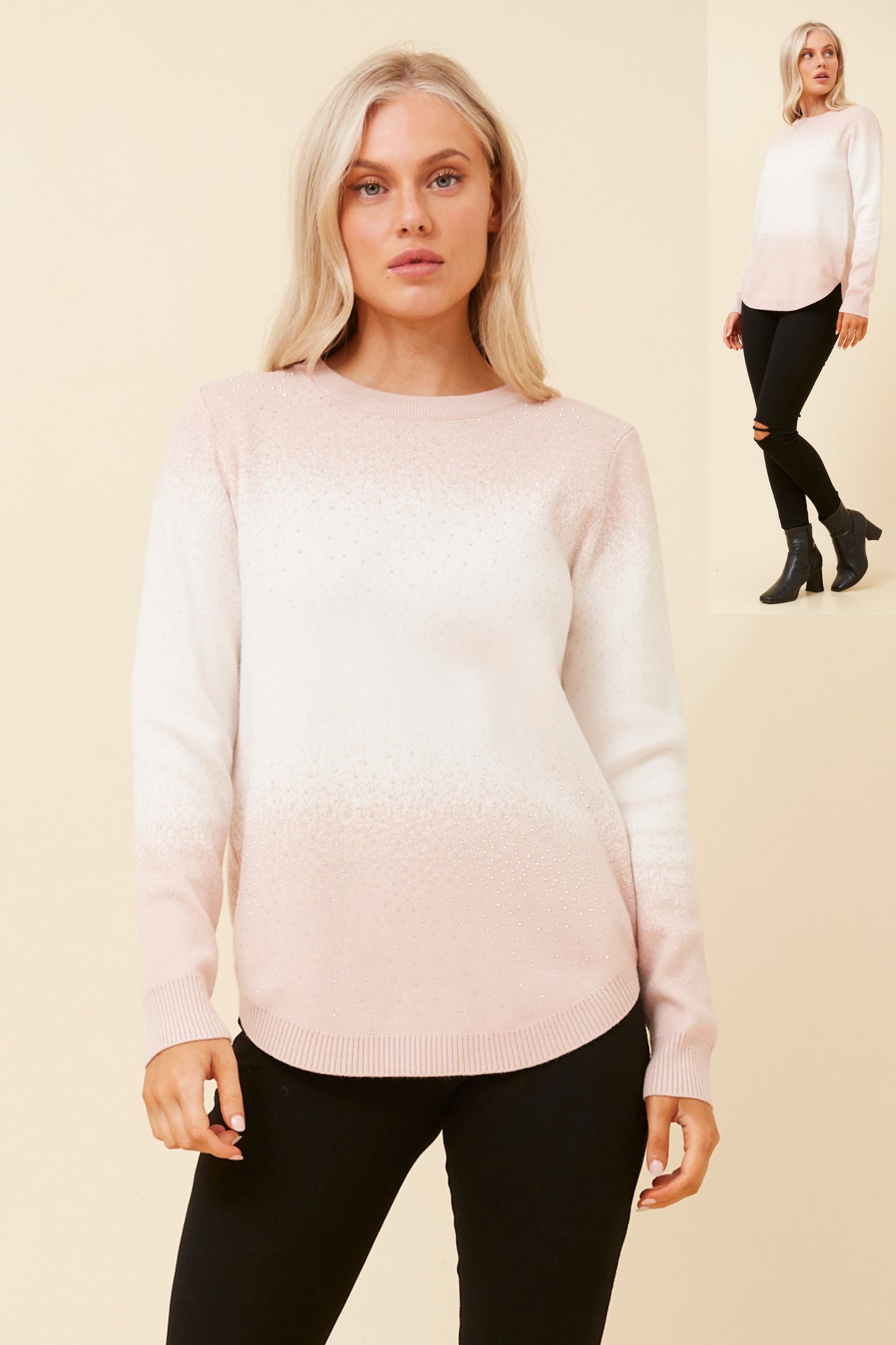 Zeena Pullover with Diamante Details KP522820