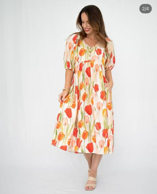 Arabella Midi Dress 38839AQ