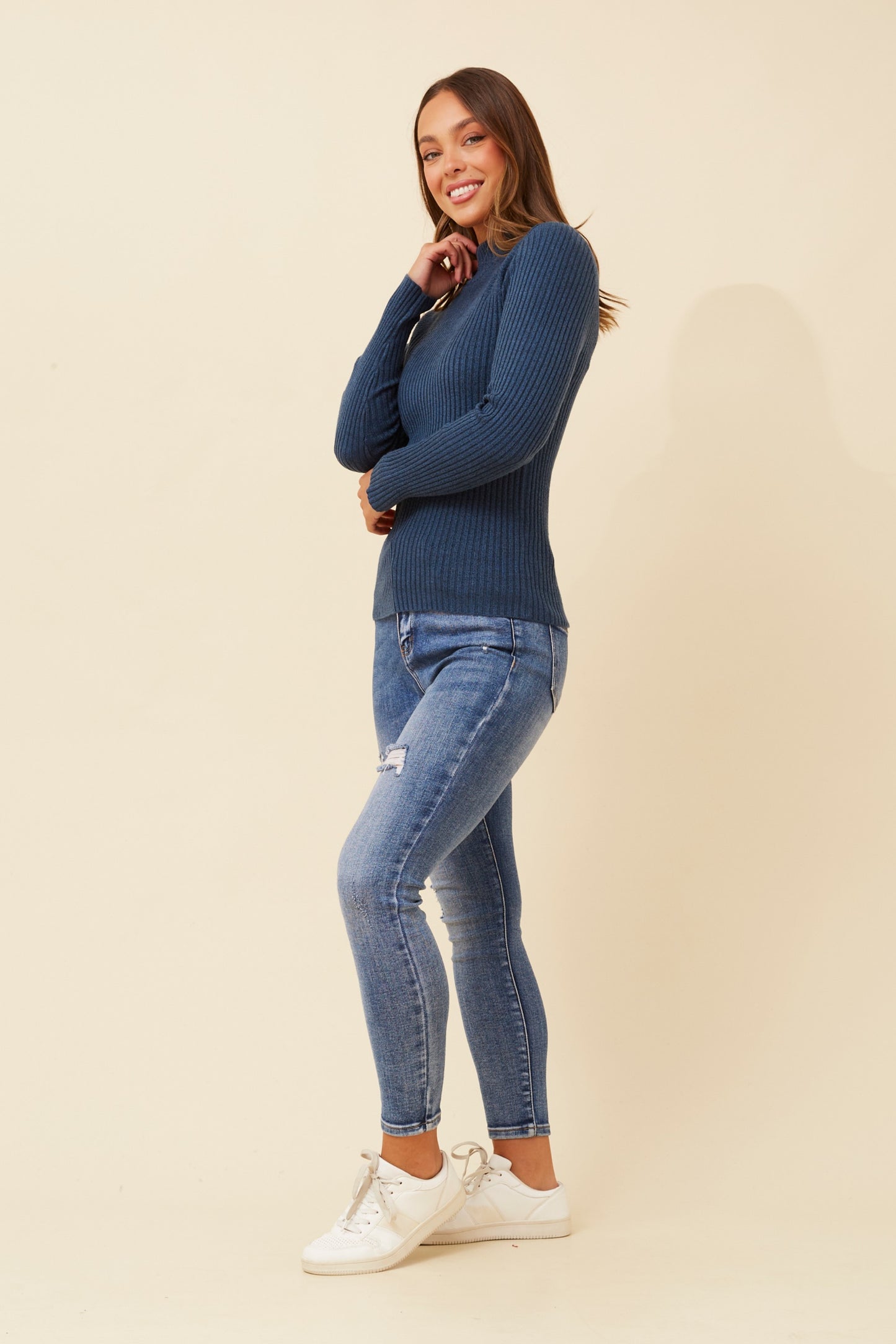 Alba Knit Jumper - Poseidon Blue KP508787