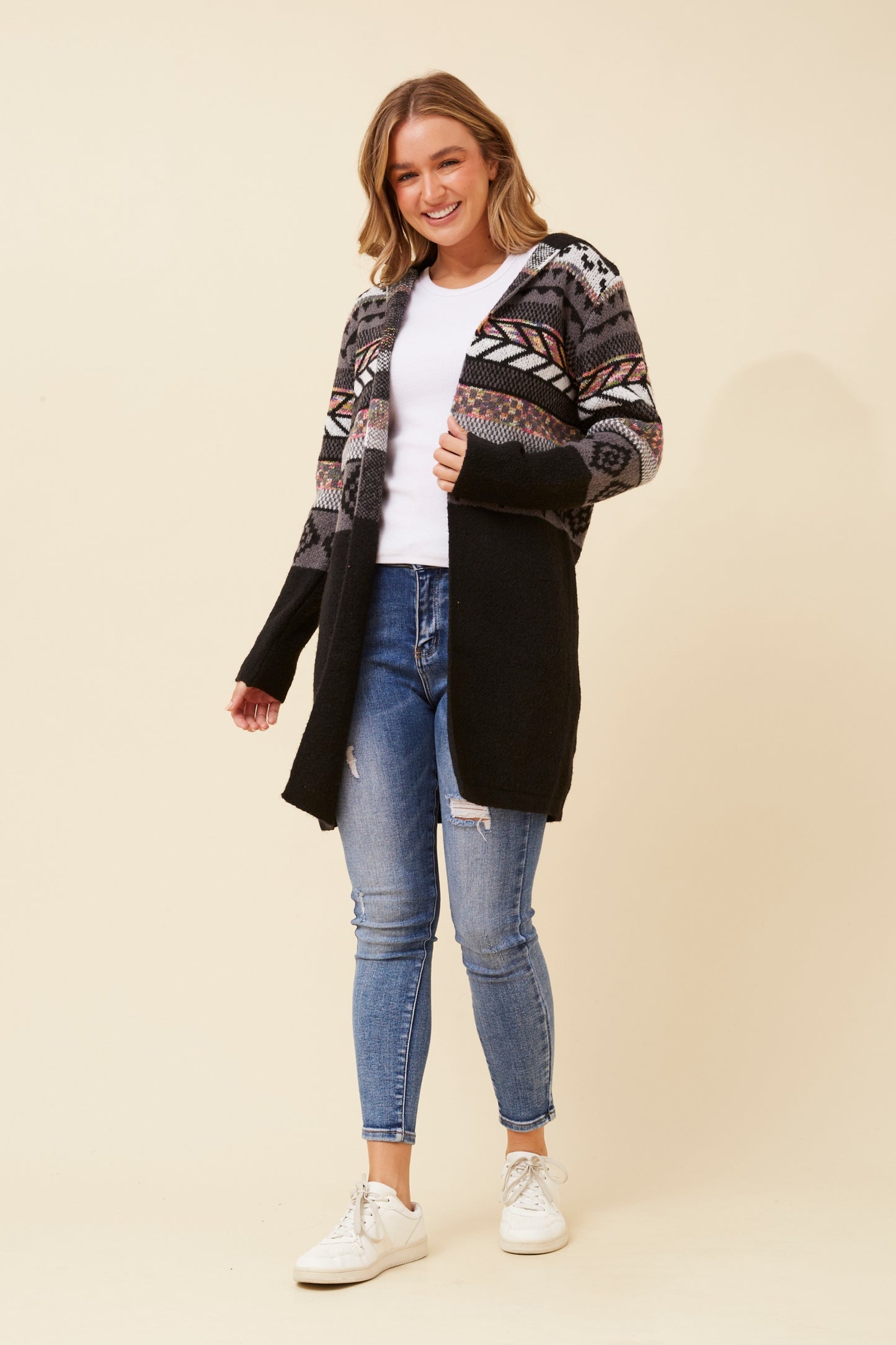 Archie Jacquard Knit Cardigan KC522549