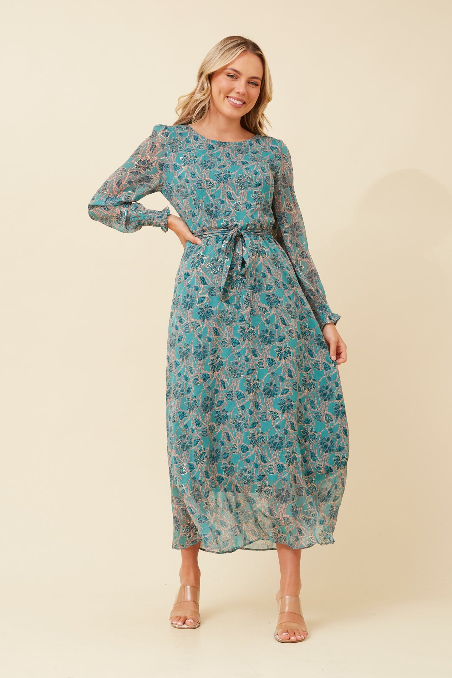 Joy Printed Maxi Dress