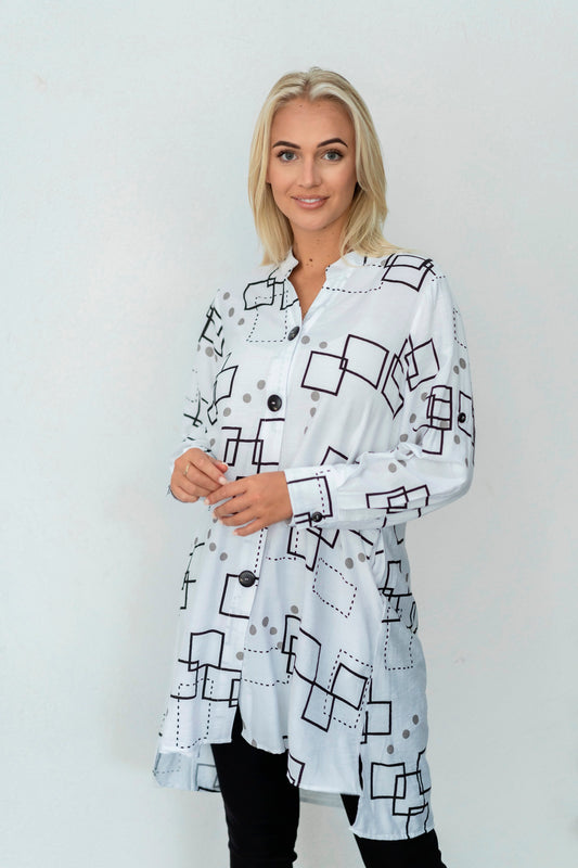 Romy Abstract Print Tunic 32753-1D