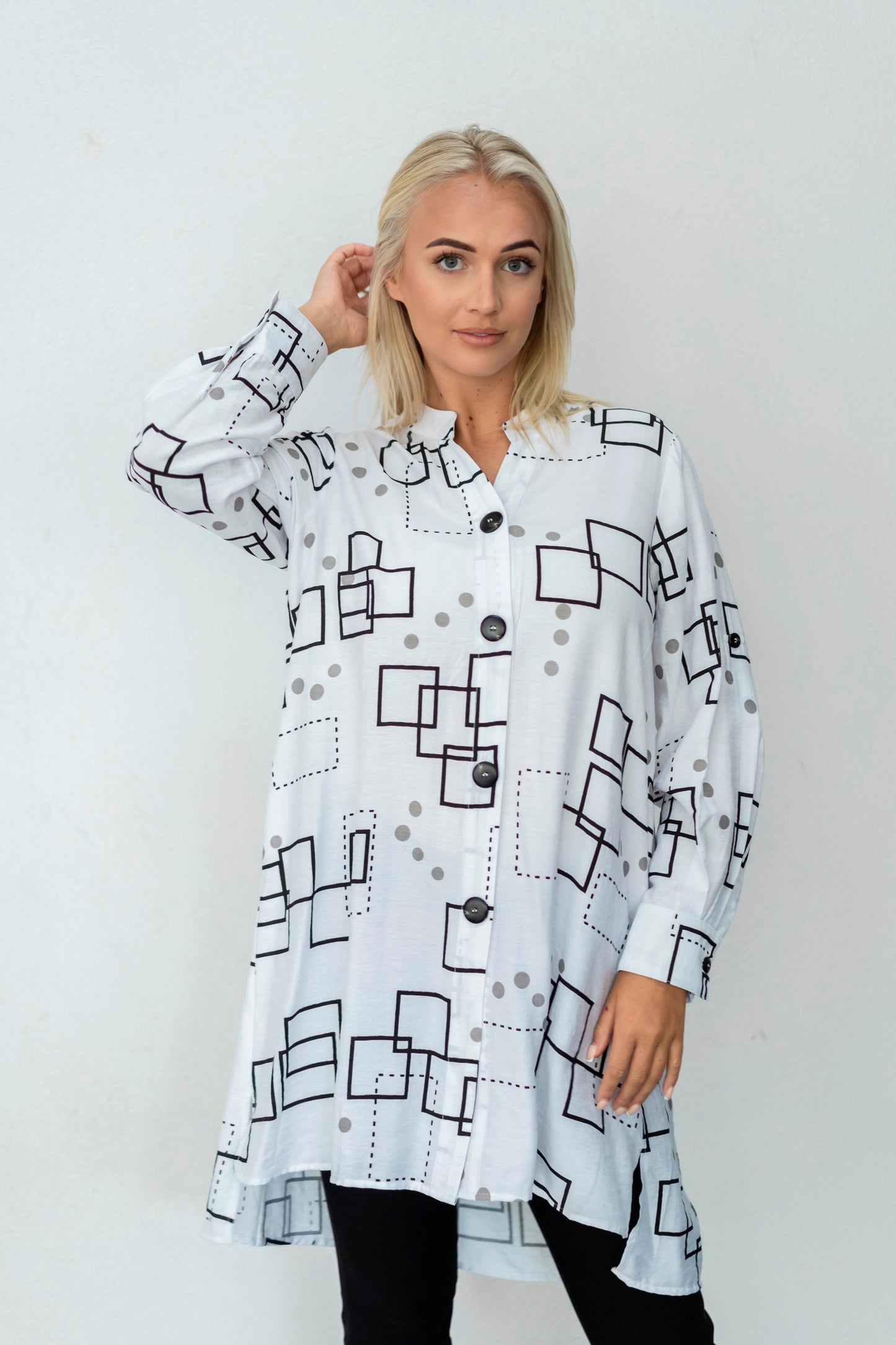 Romy Abstract Print Tunic 32753-1D