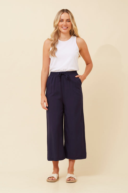 Zen Culotte Pants P522845 Navy