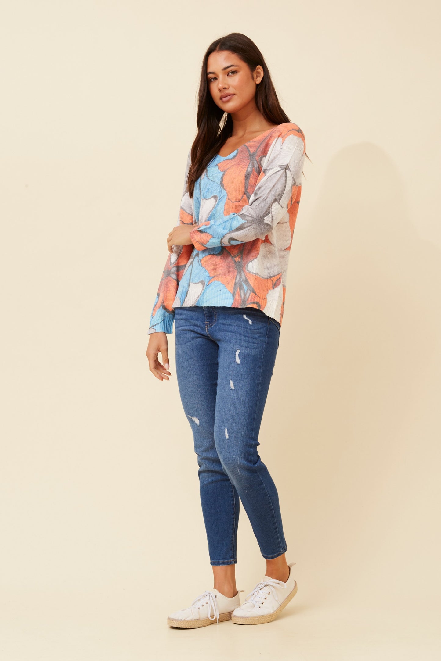 Ailani Floral Print Italian Jumper KP522578