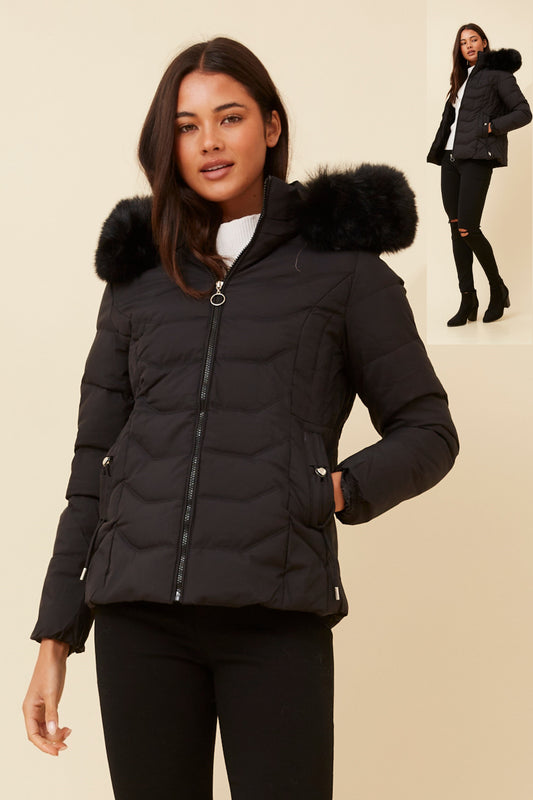 Poppy Puffer Jacket J517300 Black