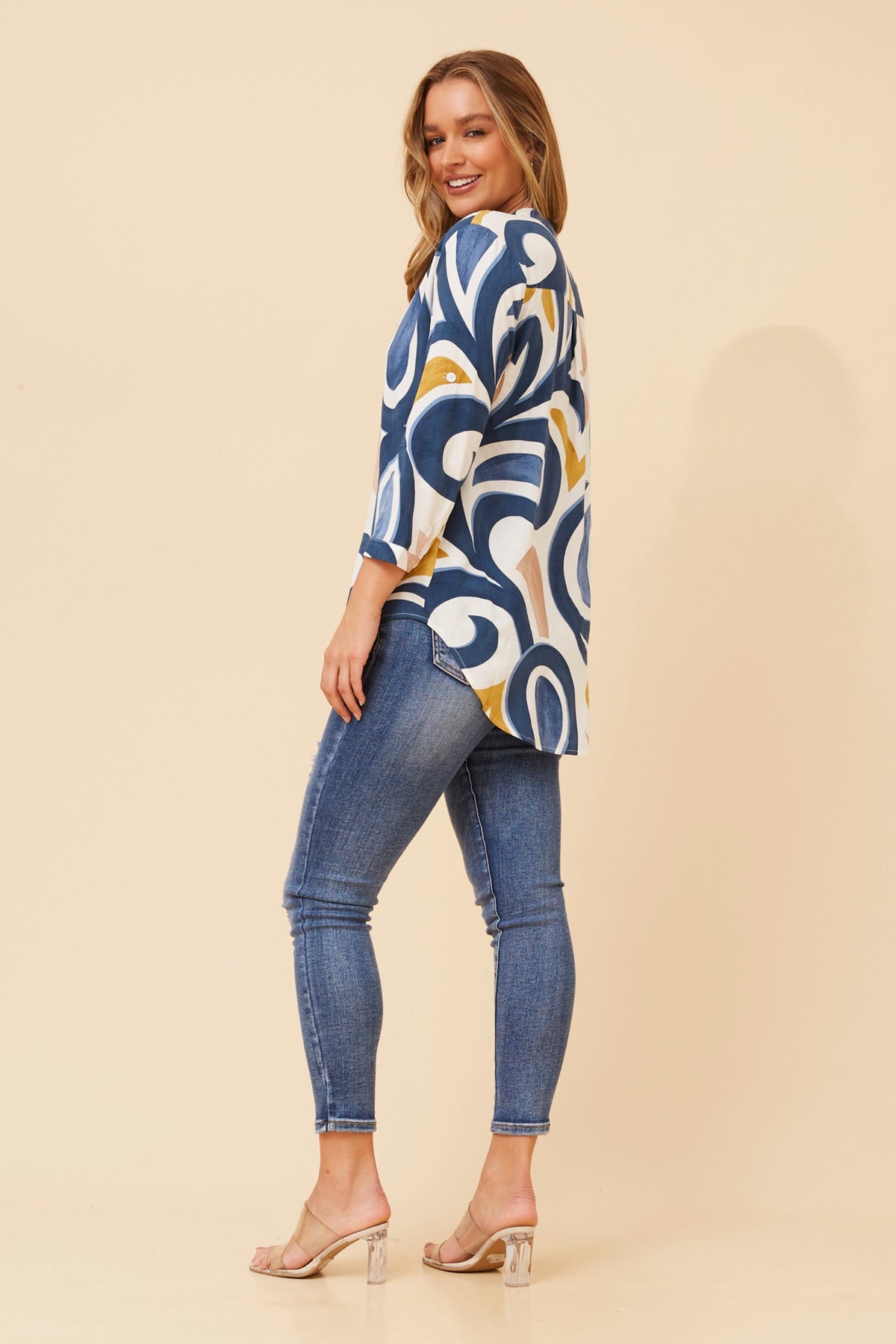 Nadia Blouse T735168 Multi Blue
