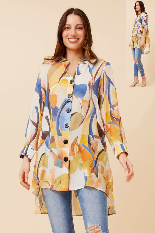 Claire Tunic Shirt T524237 Blue
