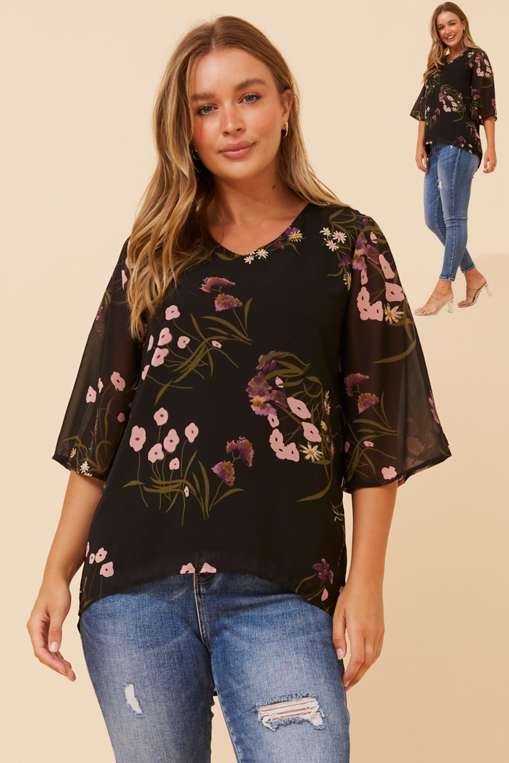 Nia Floral Print T524578