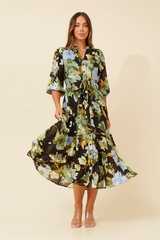 Greta Floral Maxi Dress D522164