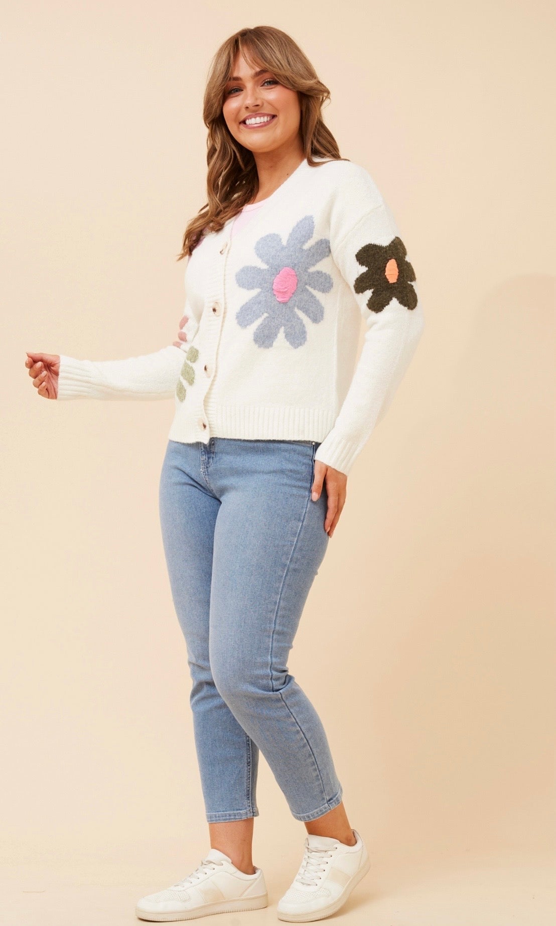 Riya Floral Print Cardigan KC526192