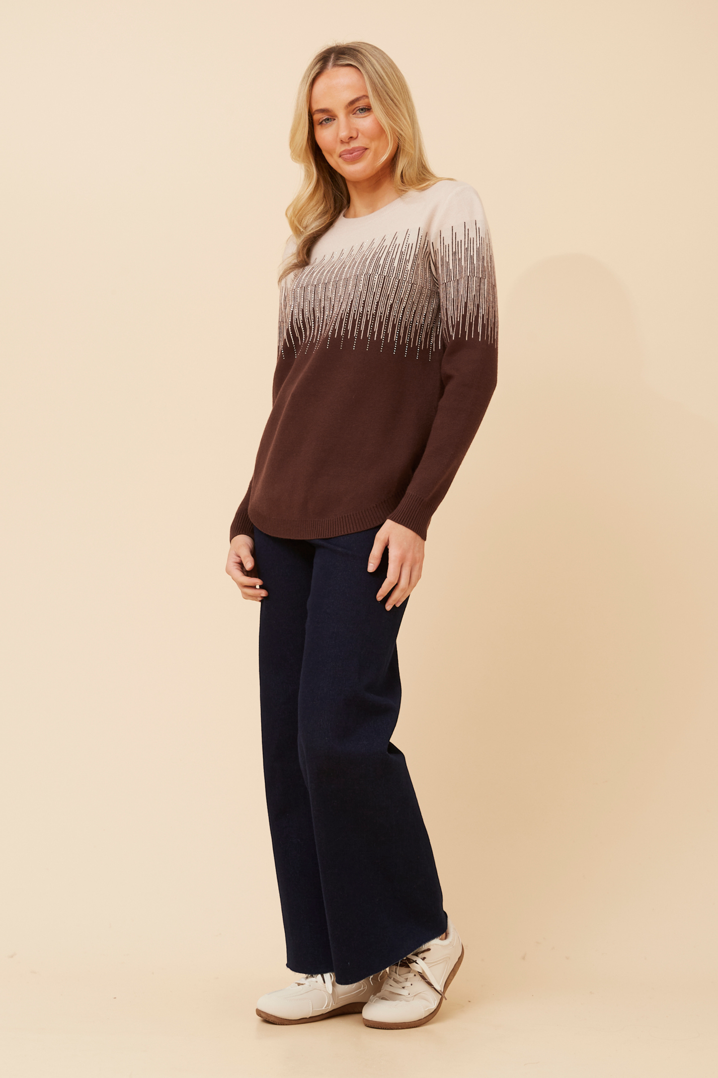 Charlotte Diamante Knit KP177618 Chocolate